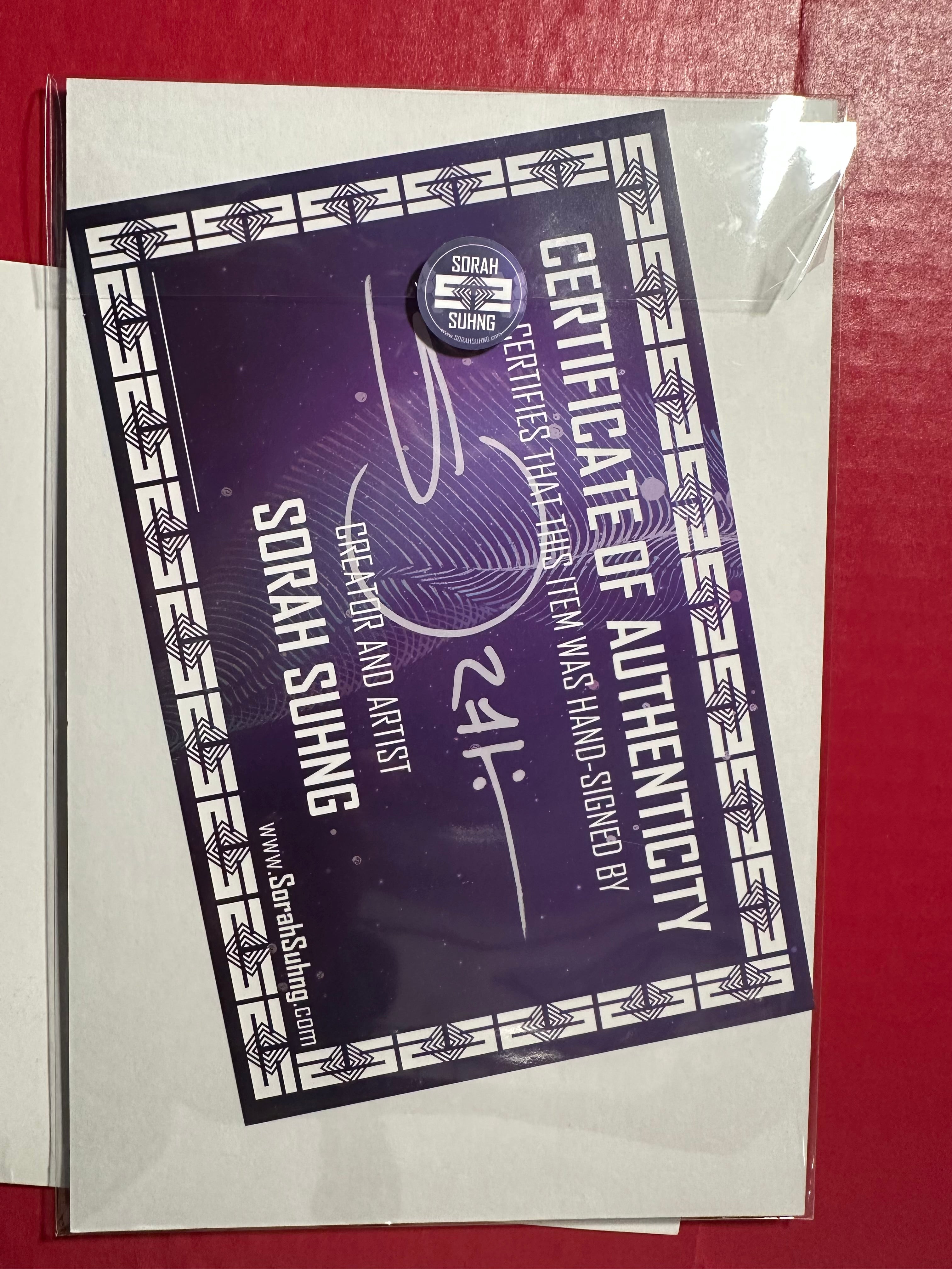 Vampirella: Dark Reflections #5AD Signed Sorah Suhng NYCC Virgin Exclusive Variant with COA