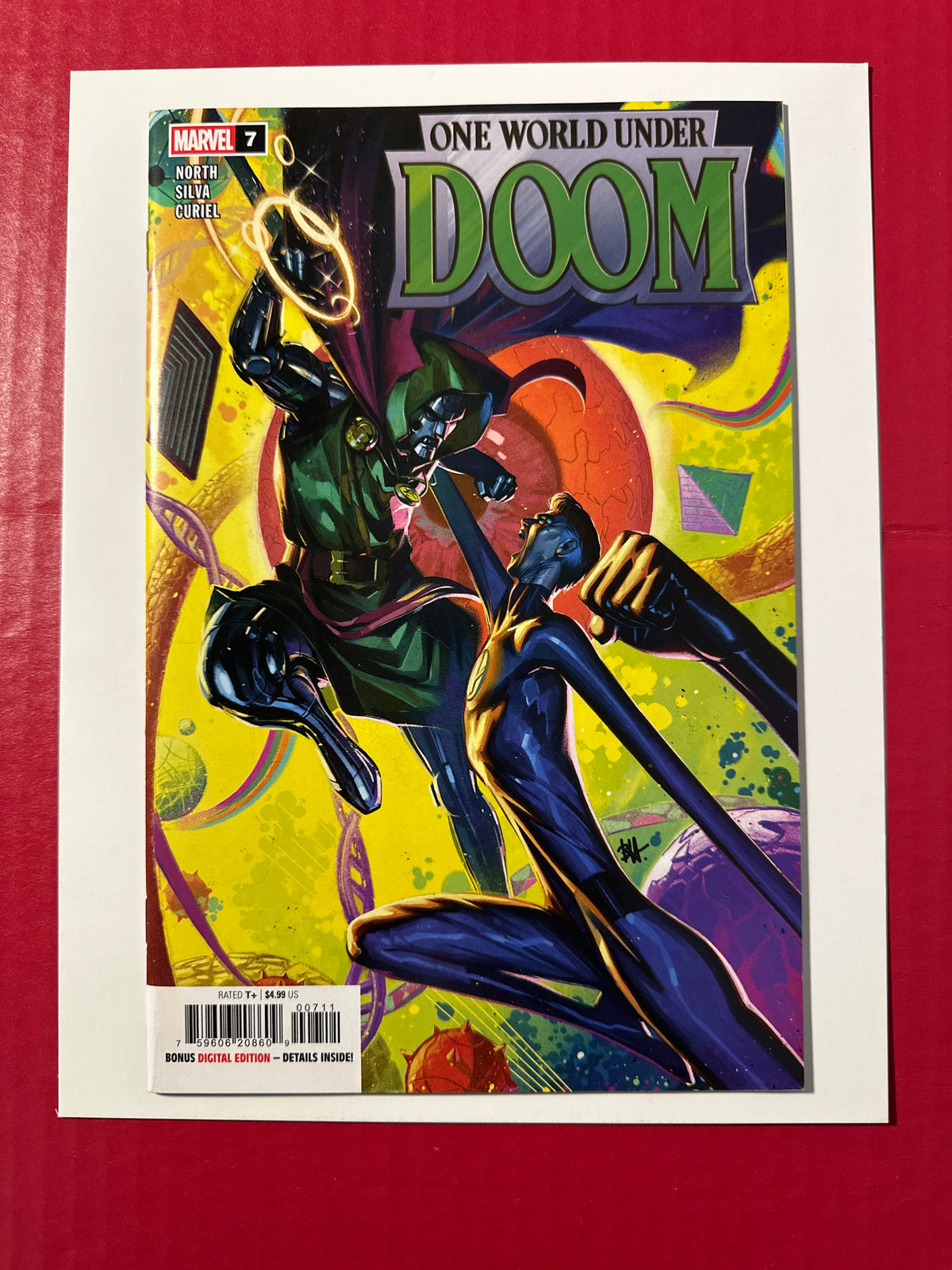One World Under Doom #7A (Marvel Comics 2025) Ben Harvey Regular by Ugly Monkey Comics