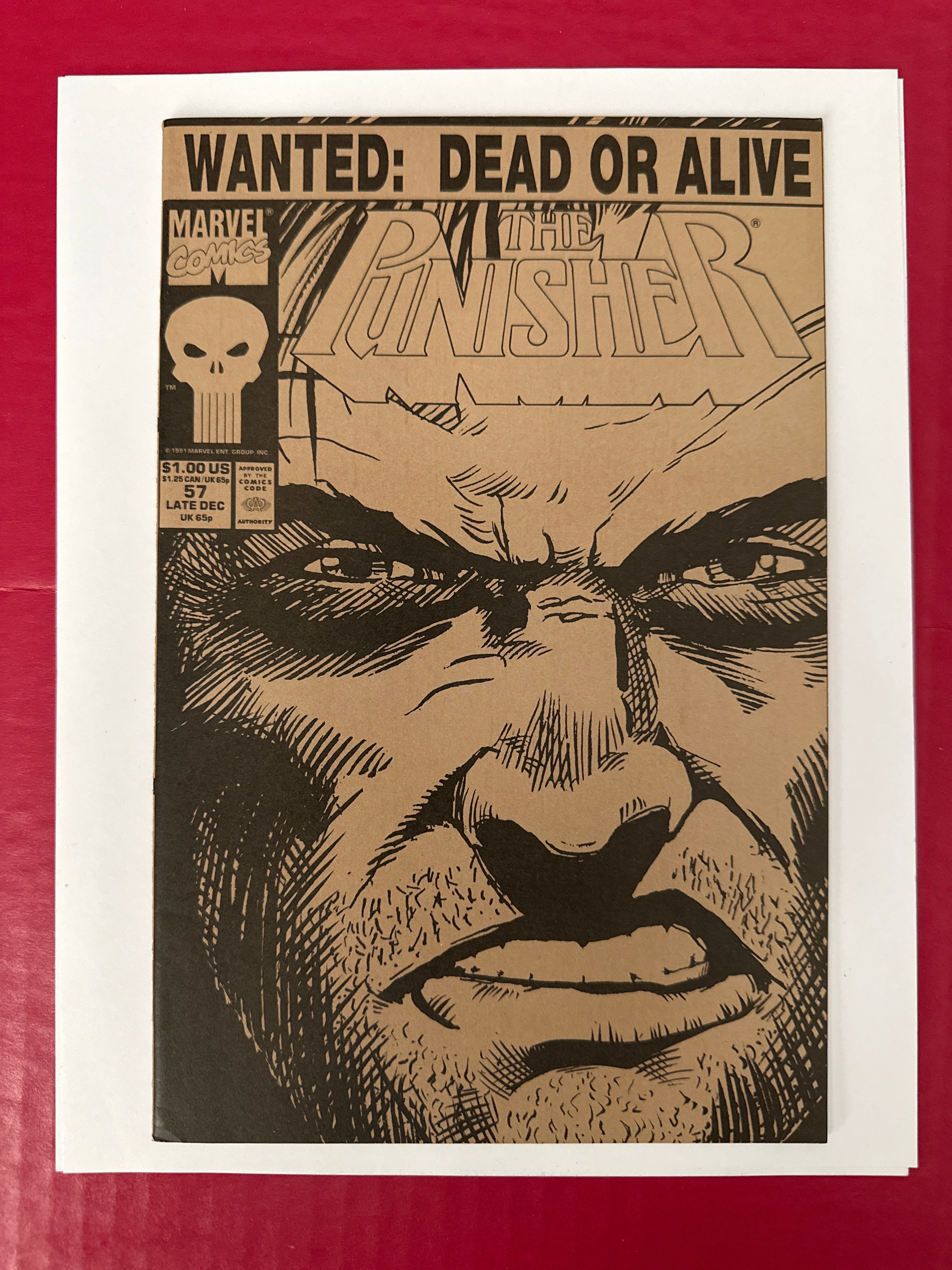The Punisher Vol 2 57A 1991 Double Cover Comic Book by Ugly Monkey Comics