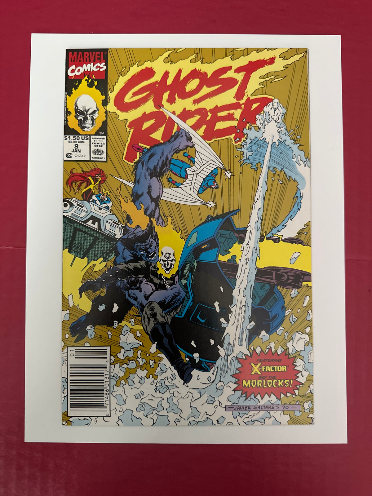 Ghost Rider, Vol. 2 (1990-1998) #9B (Marvel Comics 1990) by Ugly Monkey Comics