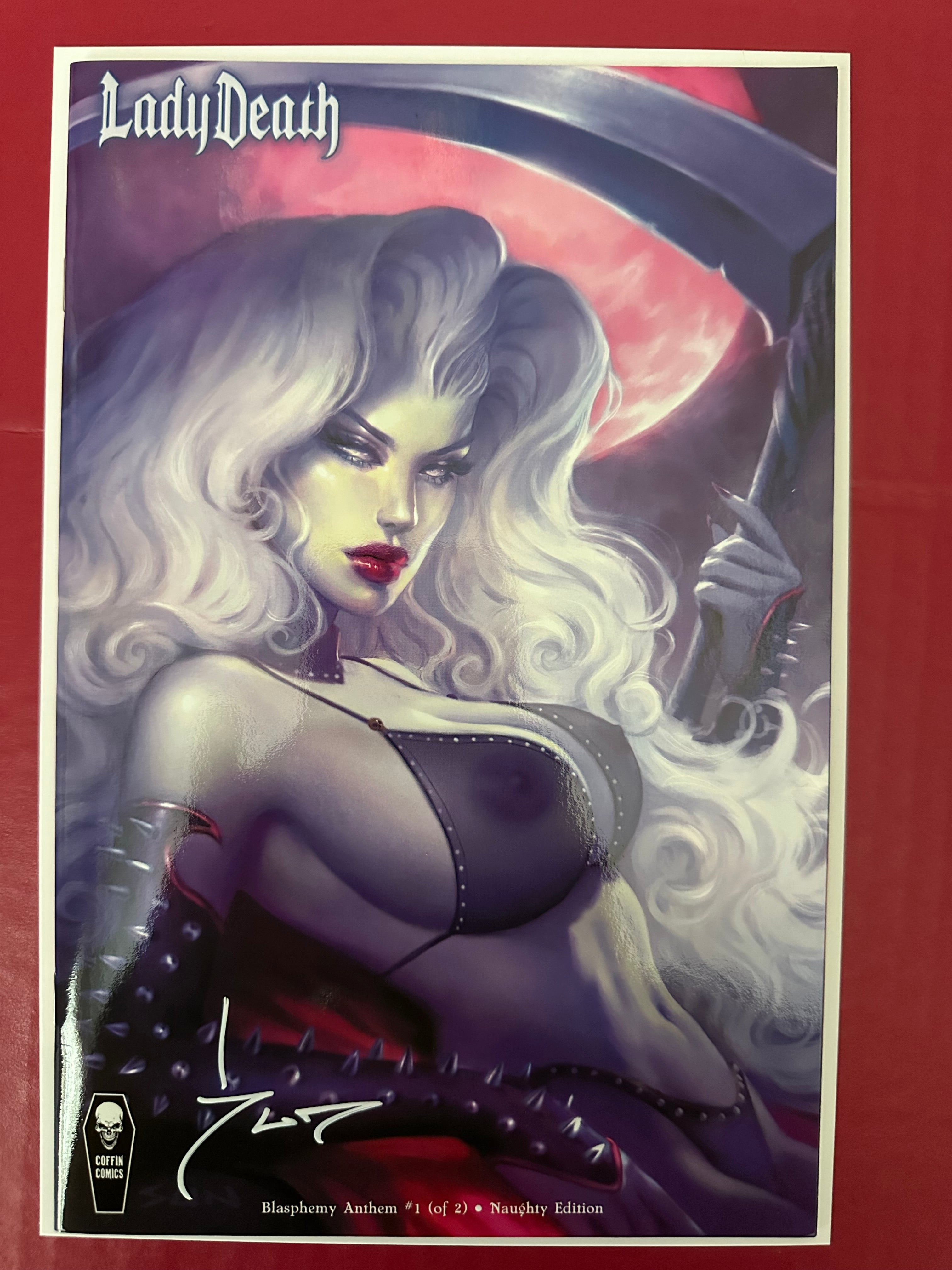 Lady Death: Blasphemy Anthem, Vol. 2 #1 (2020) Naughty Edition Signed by Sun Khamunaki