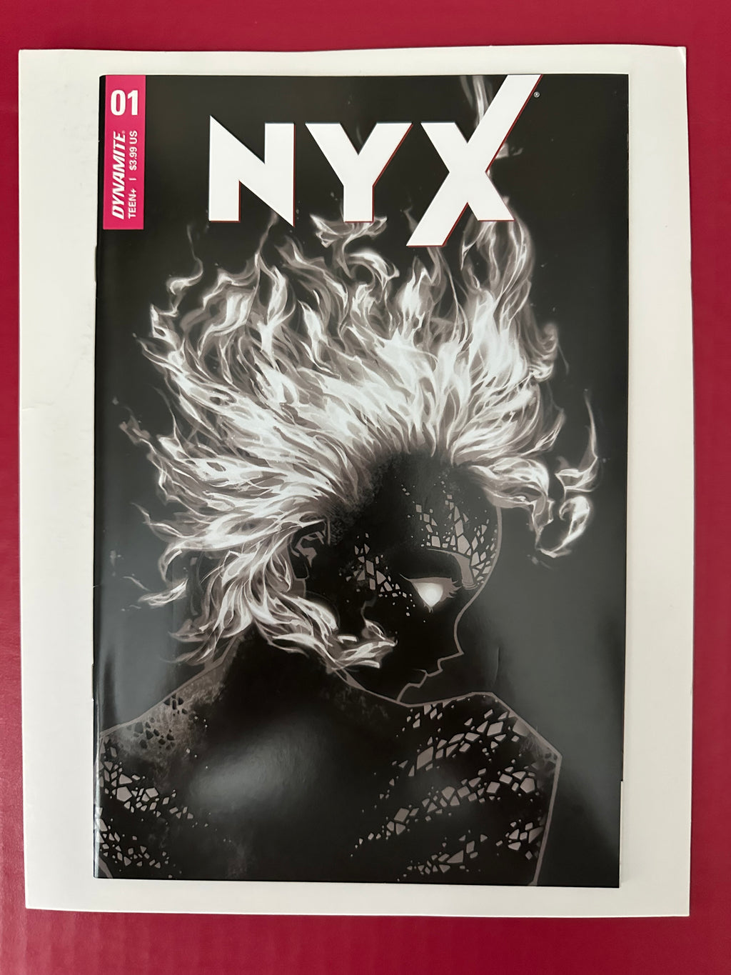 NYX (Dynamite) #1F (2021) Incentive Rose Besch Black & White Variant Cover by Ugly Monkey Comics