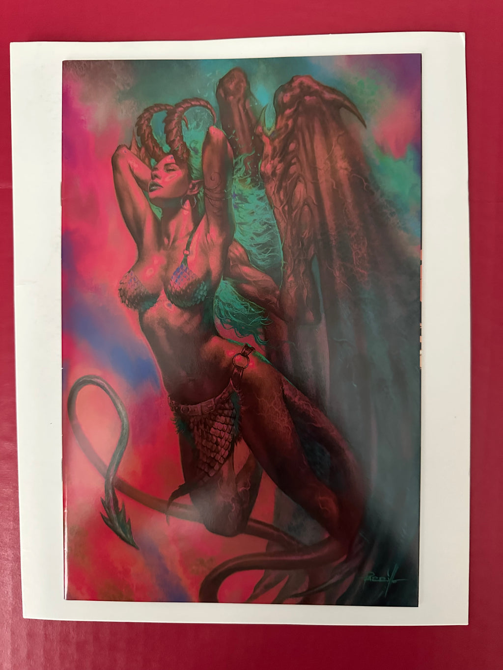 Hell Sonja #1V (2022) Incentive Lucio Parrillo Ultraviolet Virgin Cover by Ugly Monkey Comics