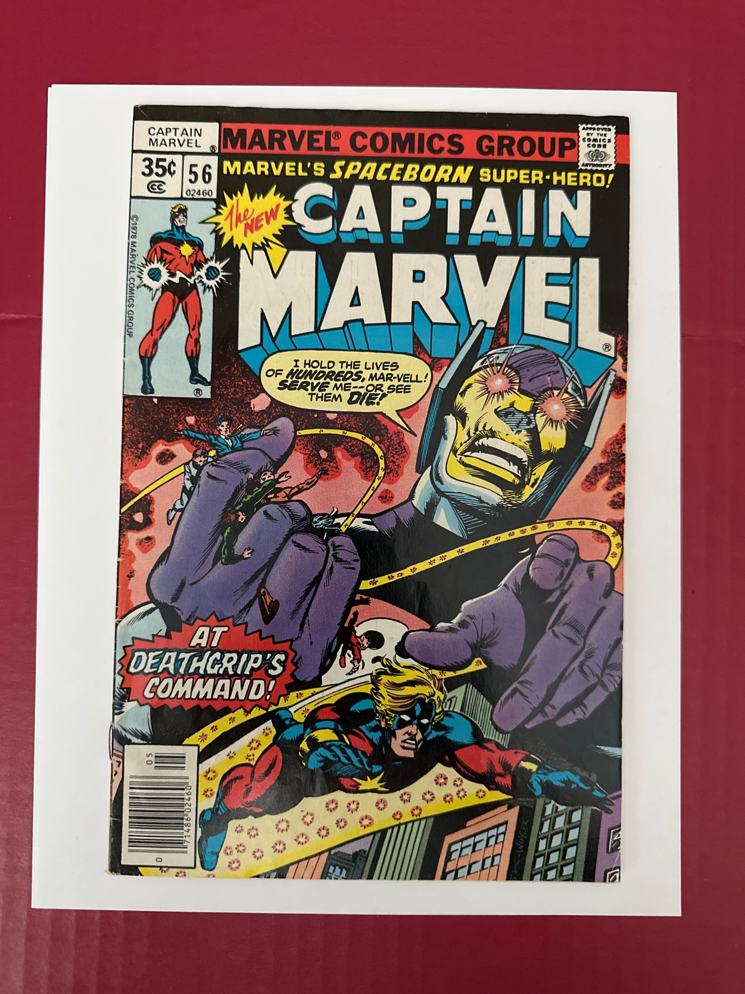 Captain Marvel, Vol. 1 #56A (Marvel Comics 1978) Newsstand Edition by Ugly Monkey Comics