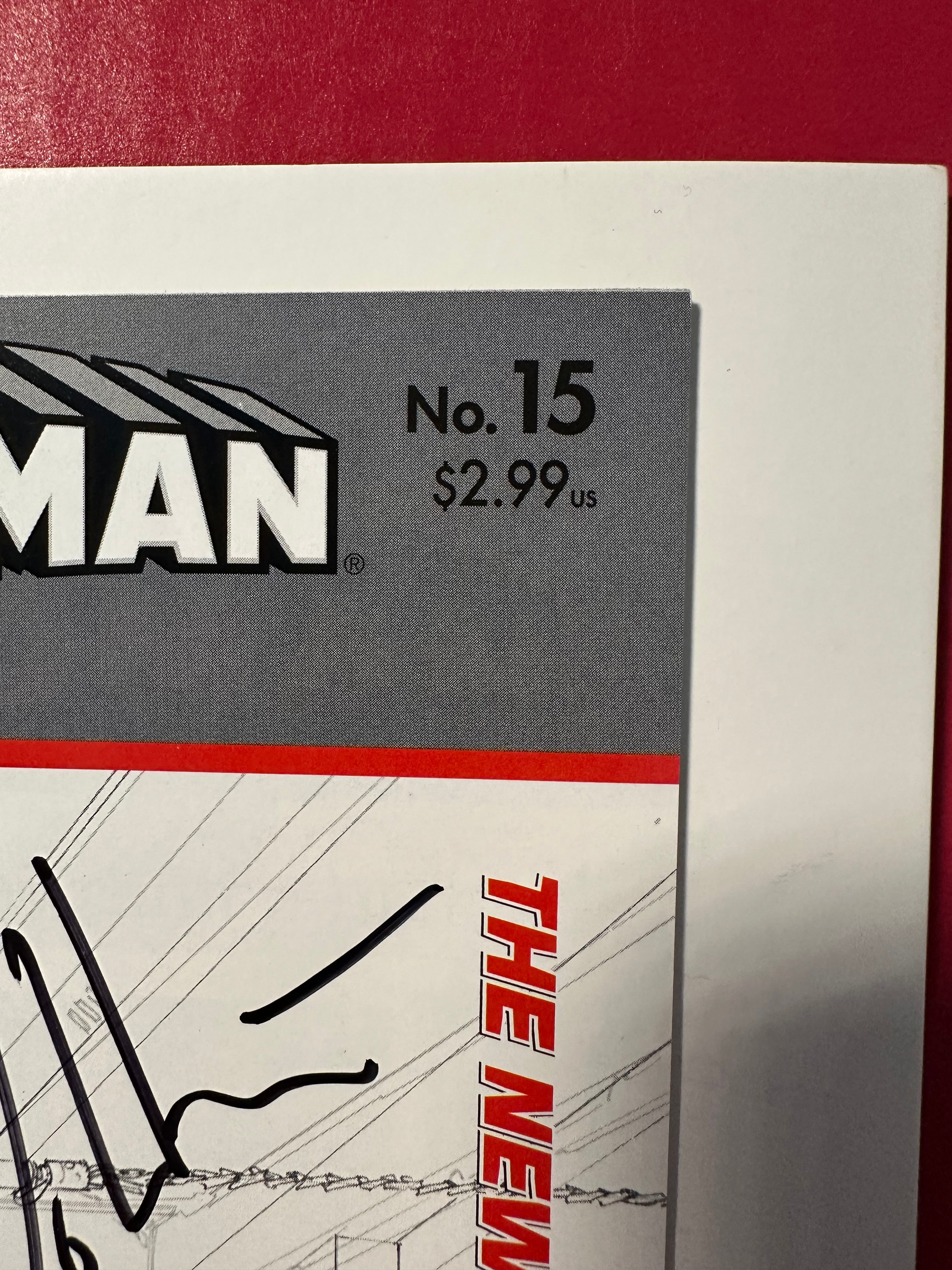 Superman, Vol. 3 #15 (2013) Incentive Sketch Variant (1:25) Triple Signed