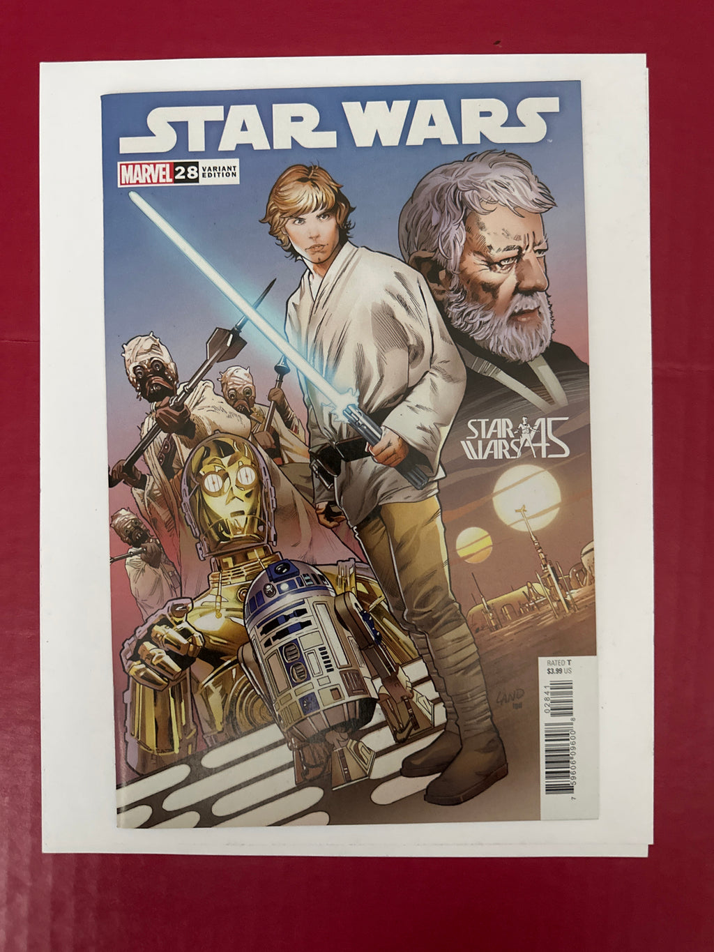 Star Wars Vol 3 #28 Marvel Comics 2021 Darth Vader Luke Skywalker by Ugly Monkey Comics