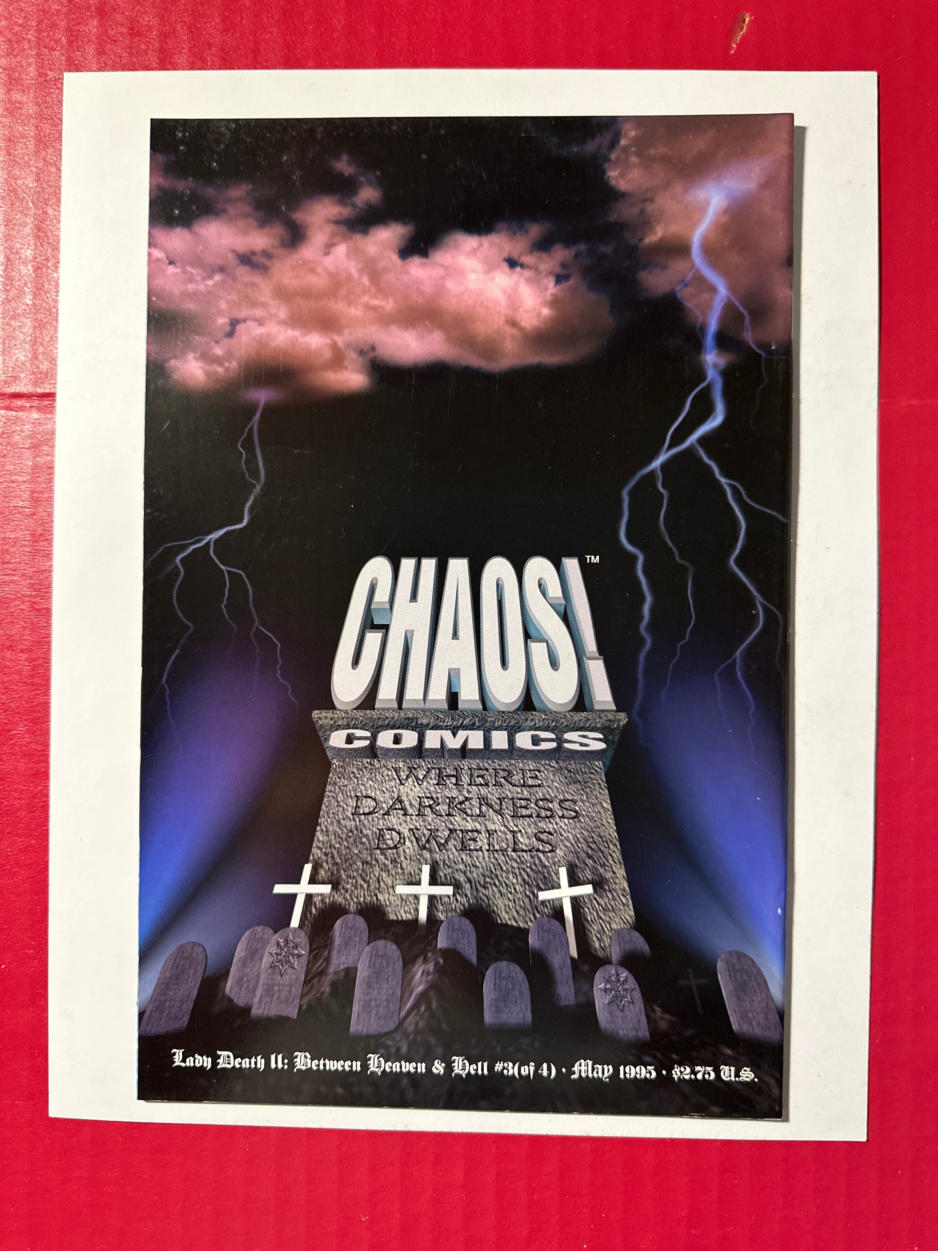 Lady Death II: Between Heaven and Hell #3A (Chaos! Comics 1995) Steven Hughes & Jason Jensen Standard Cover by Ugly Monkey Comics