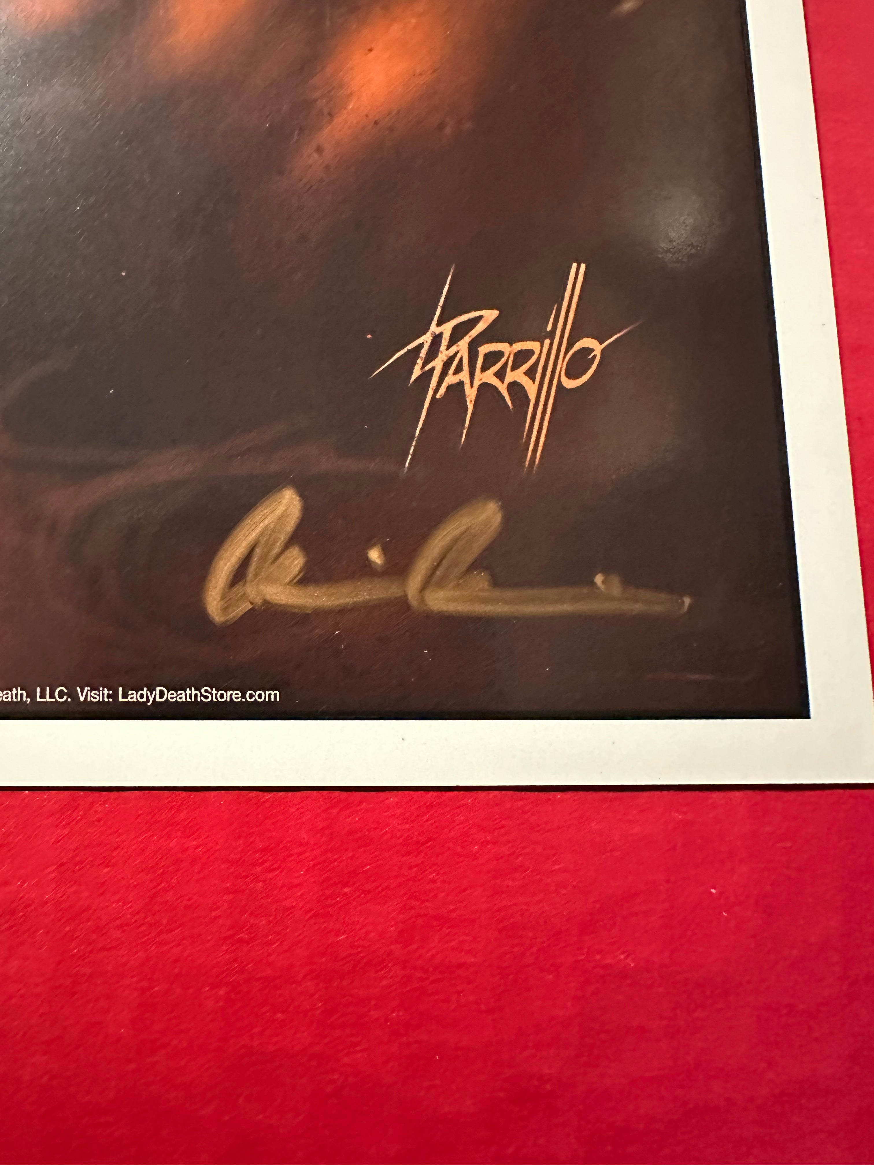 Hellwitch: The Forsaken Lucio Legend Risque Legend Variant 11x17 Poster Signed by Brian Pulido