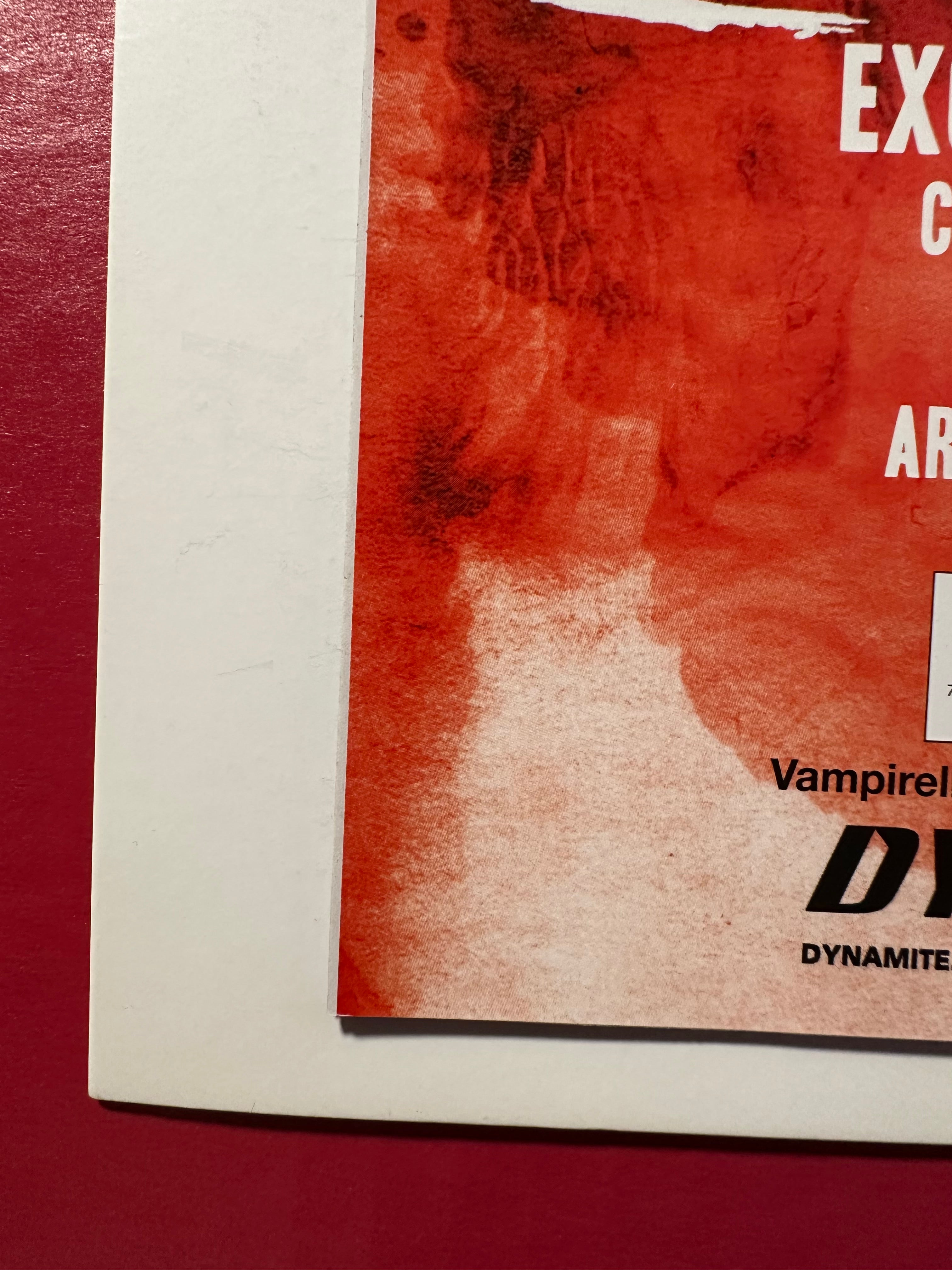 Vampirella vs. The Superpowers #1 (2023) Signed by Ryan Kincaid Virgin Variant by Ugly Monkey Comics