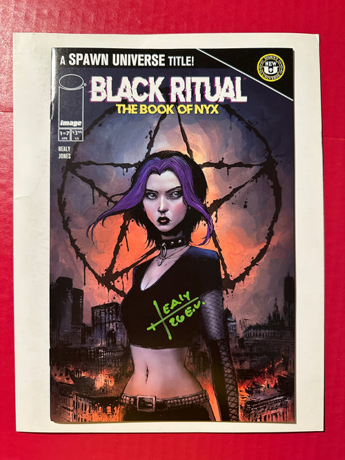 Black Ritual: The Book of NYX #1 Signed by Writer Thomas Healy by Ugly Monkey Comics