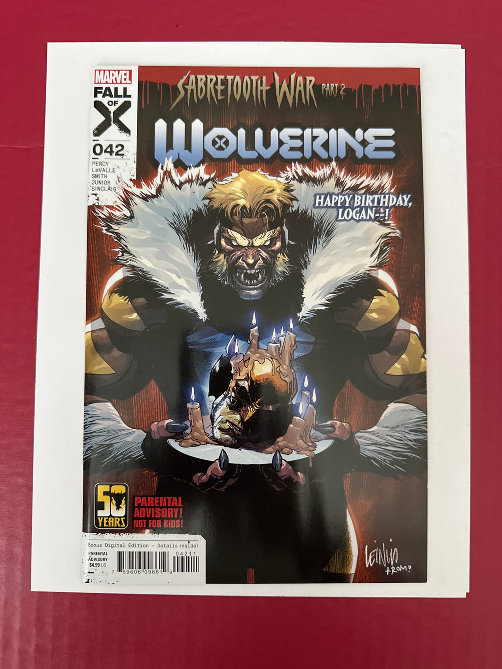 Wolverine, Vol. 7 #42A (2024) by Ugly Monkey Comics