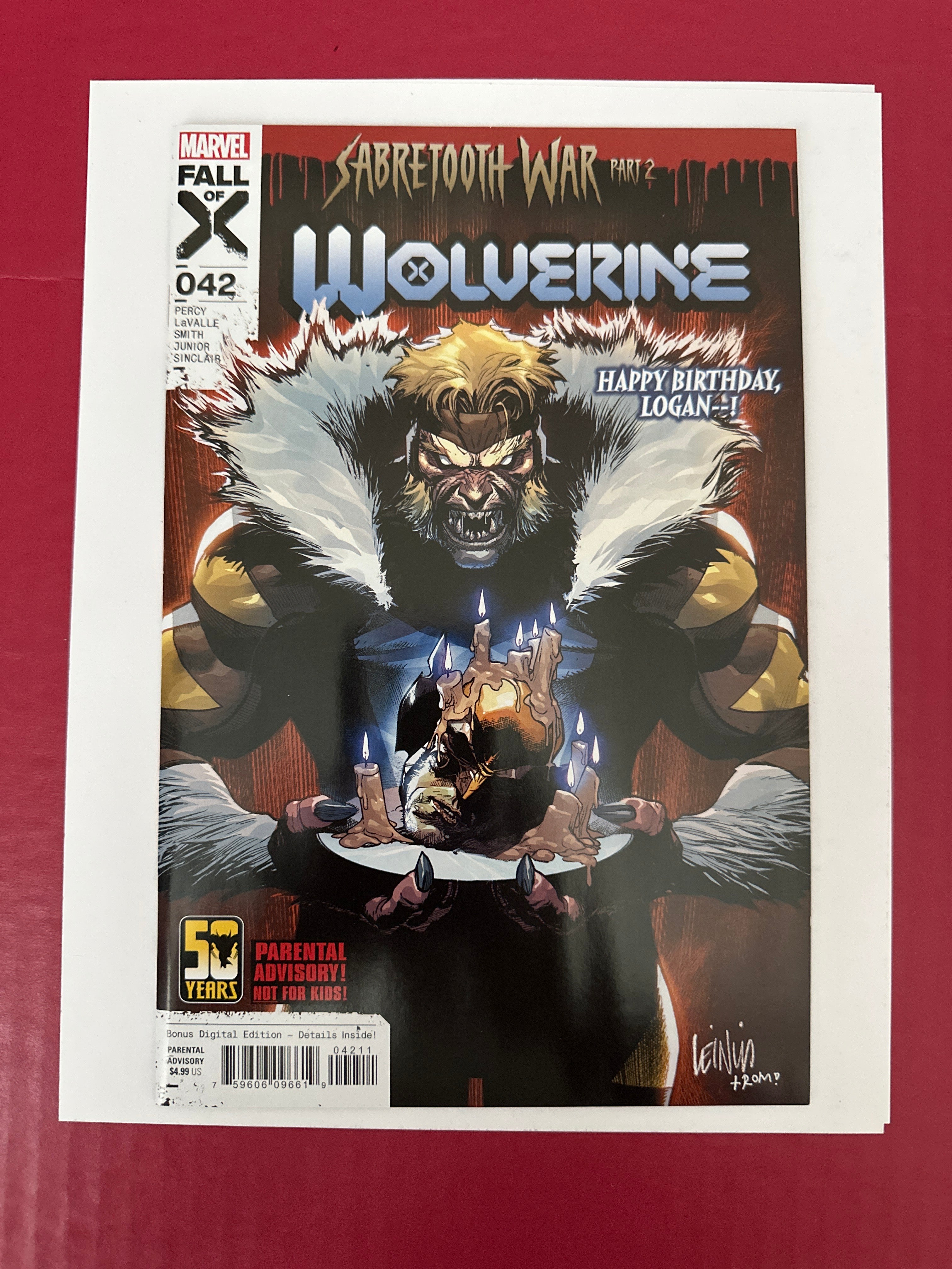 Wolverine, Vol. 7 #42A (2024) by Ugly Monkey Comics
