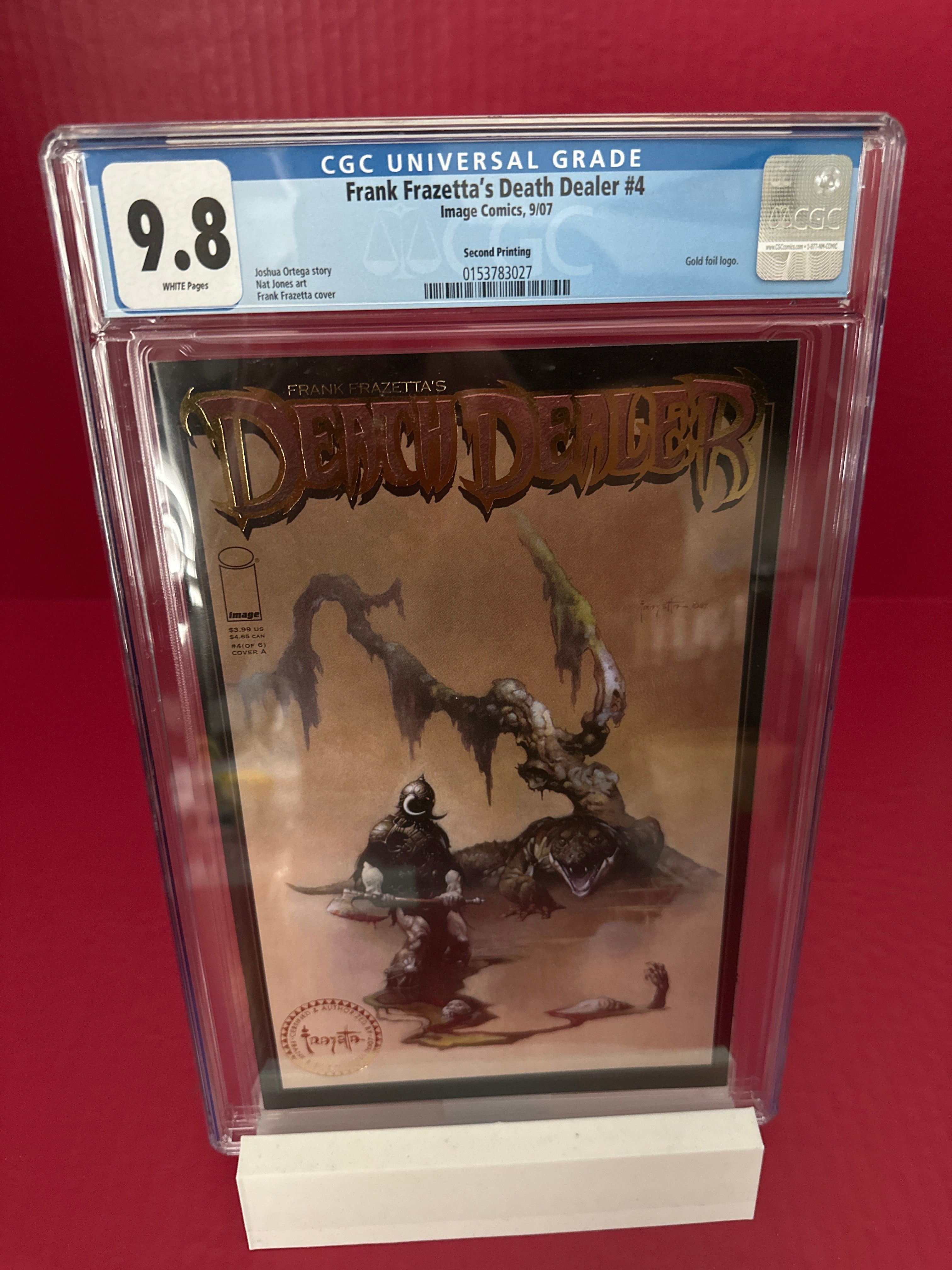 Frank Frazetta's Death Dealer #4 (Image Comics 2007) Gold Logo Edition CGC 9.8 by Ugly Monkey Comics