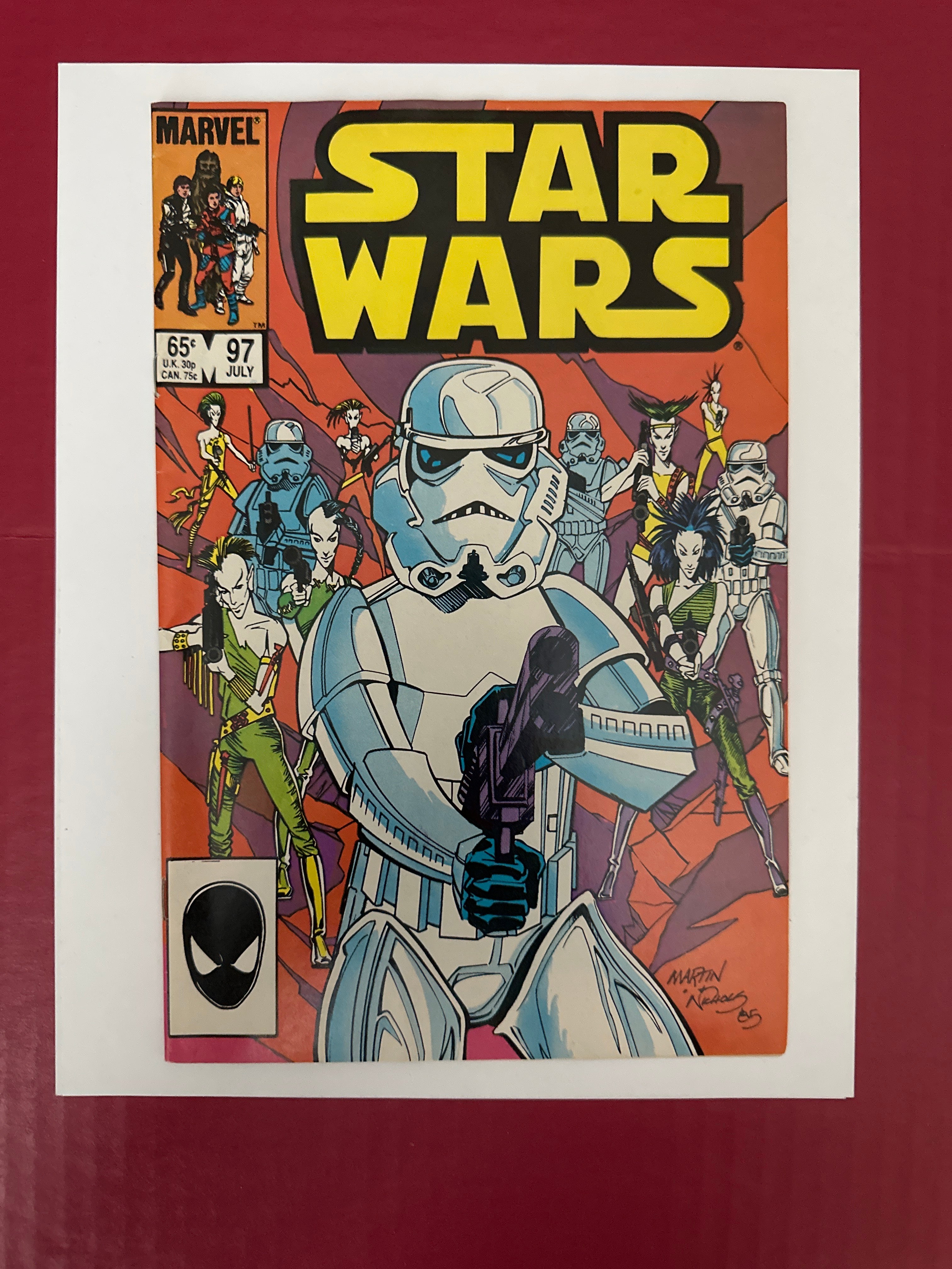 Star Wars Marvel Comics Volume 1 Issue 97A Luke Kiro Dani Zeltron Nagai Battle by Ugly Monkey Comics