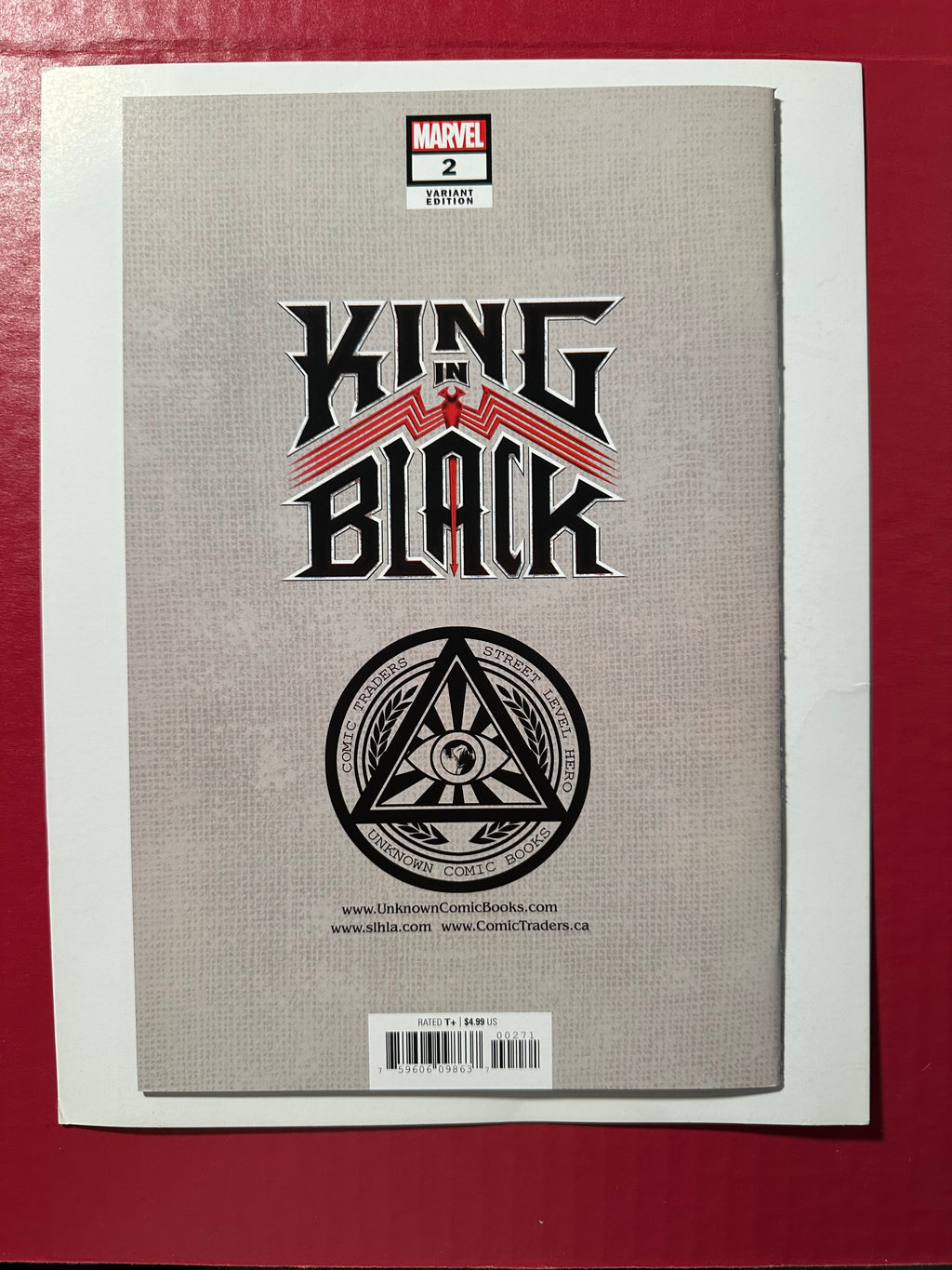 King in Black #1 (2021) KEY Unknown Comics Kirkham Variant Signed by Tyler Kirham by Ugly Monkey Comics