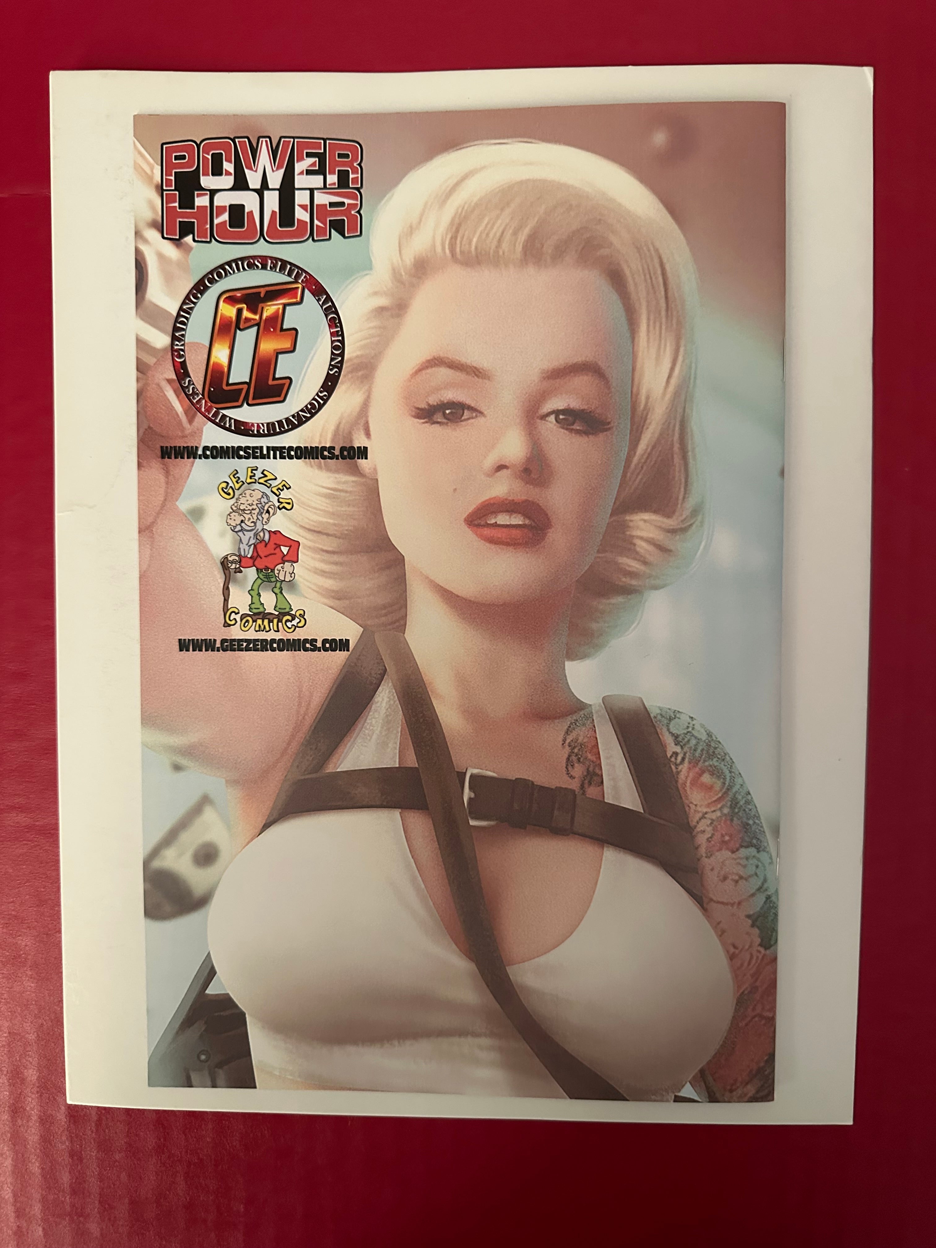 Power Hour #1FA (2022) Marilyn Monroe Gangster Sydney Augusto Exclusive Full Nude Variant Limited to 175 by Ugly Monkey Comics