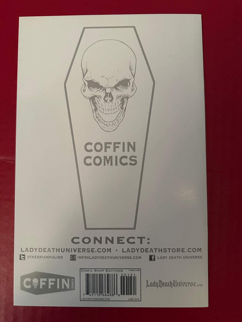 Lady Death: Unholy Ruin #2 (2018) Incentive Edition Signed by Dan Mendoza