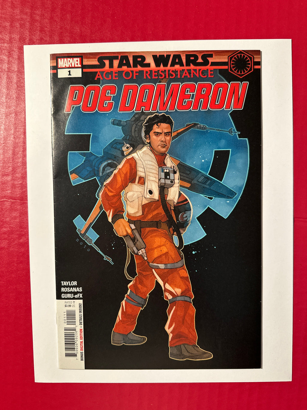 Star Wars Age of Resistance Poe Dameron 1A Marvel Comics 2019 by Ugly Monkey Comics
