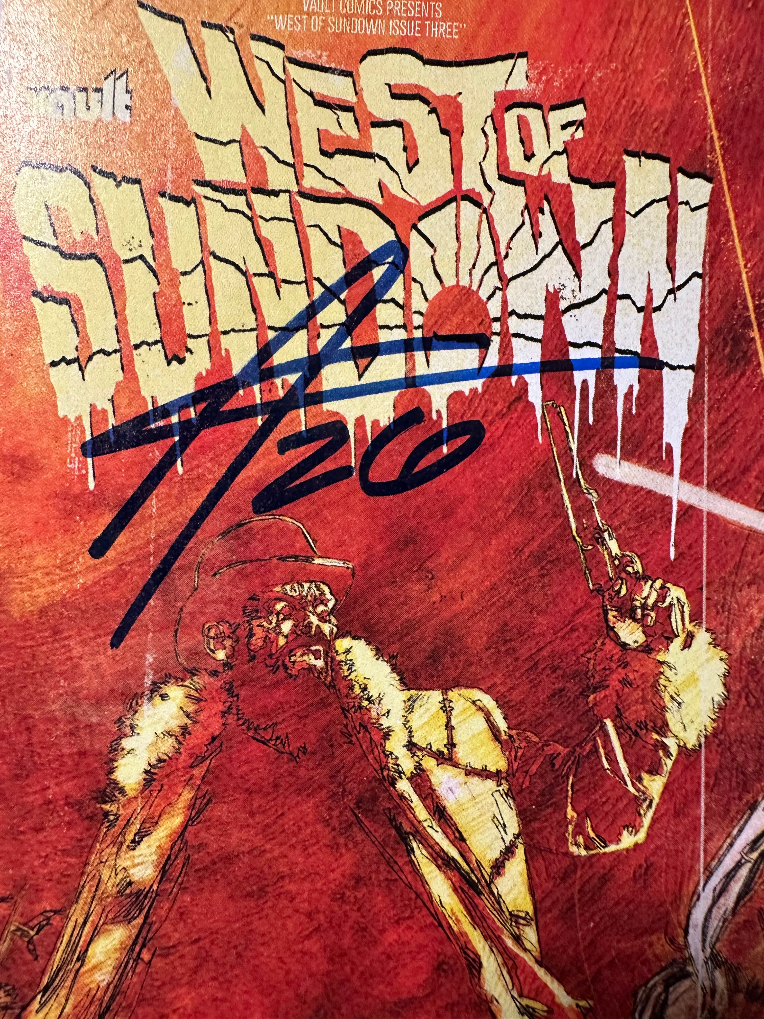 West of Sundown #3 (2022) Signed by Aaron Campbell
