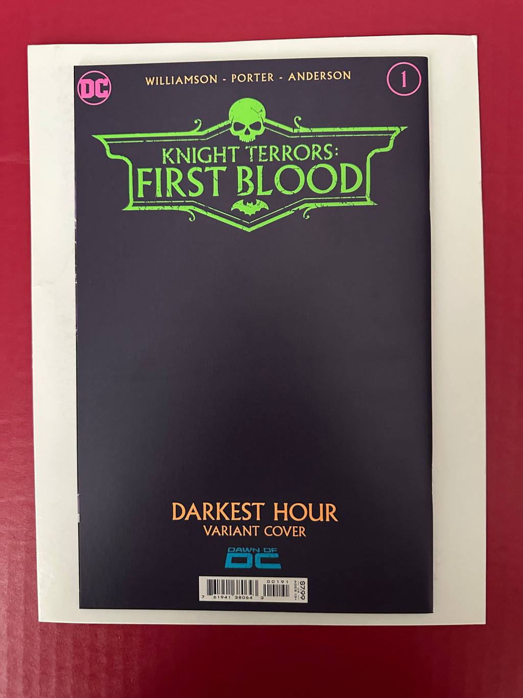 Knight Terrors: First Blood #1 (2023) KEY Howard Porter Darkest Hour Neon Ink Variant