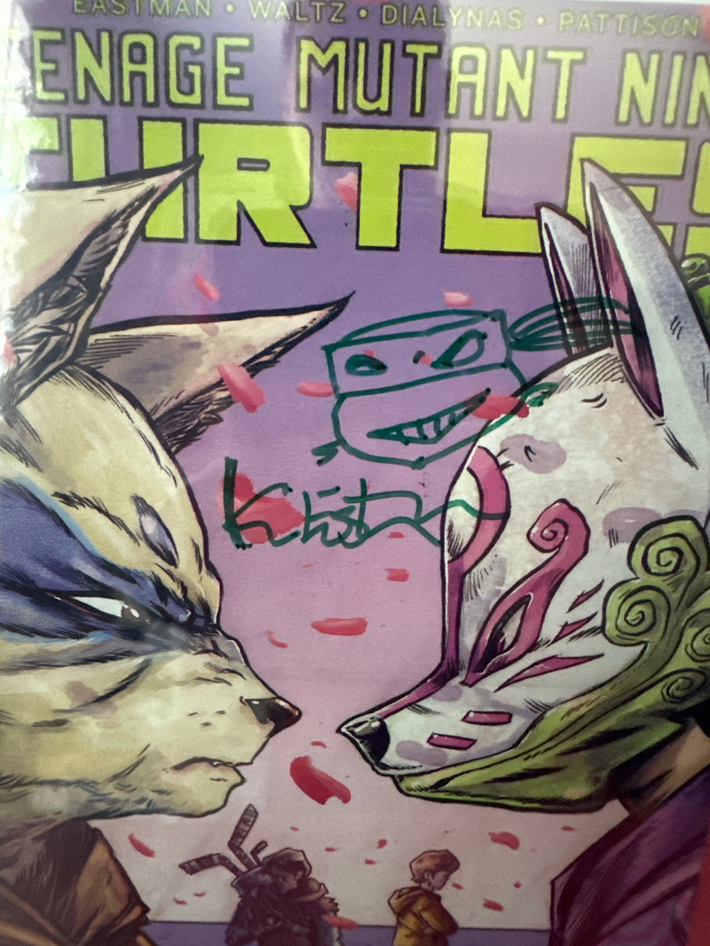 Teenage Mutant Ninja Turtles #55 (IDW 2016) CBCS 9.6 Signed & Remarked by Ugly Monkey Comics