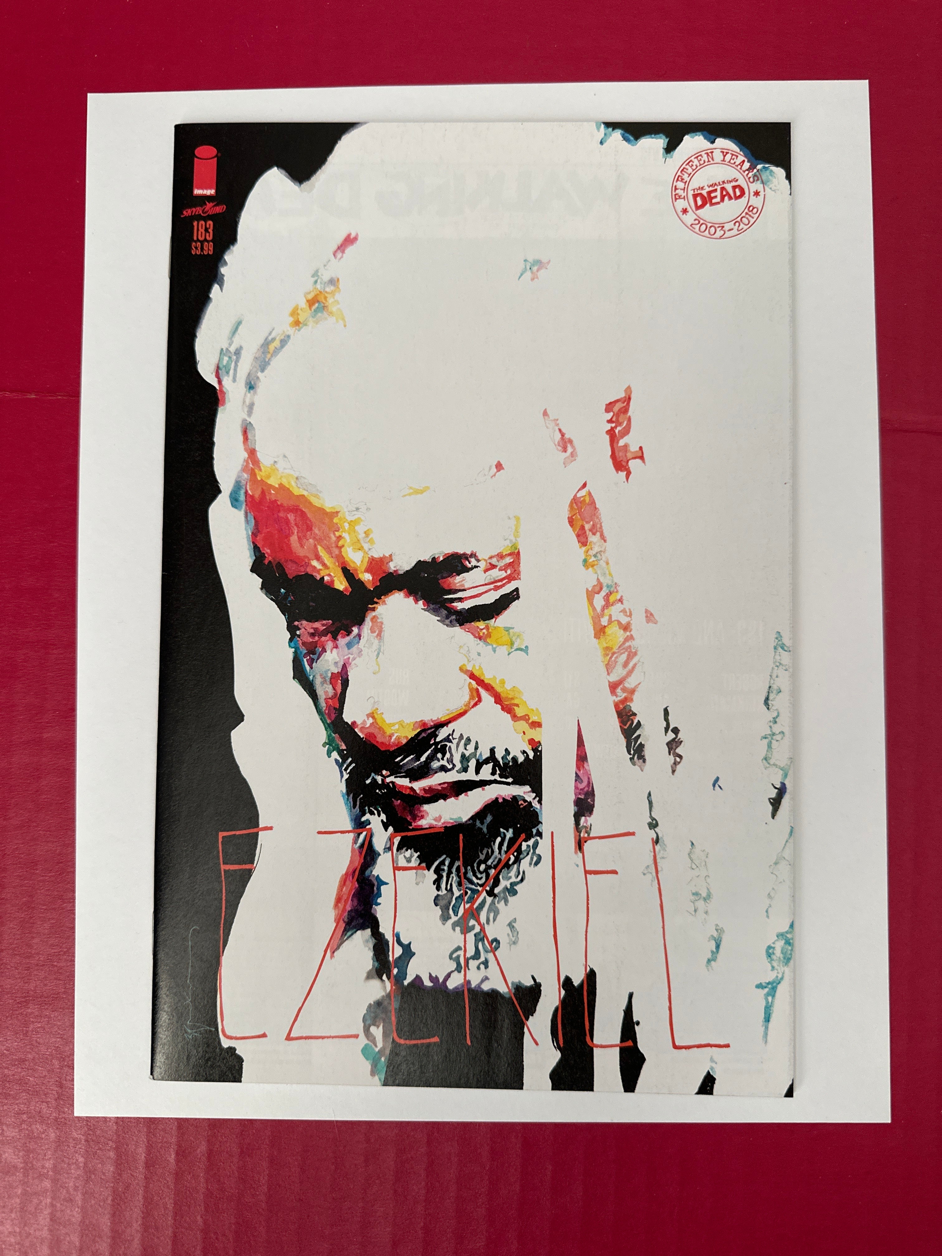 The Walking Dead #183 (Image Comics 2018) Bill Sienkiewicz Variant Cover by Ugly Monkey Comics