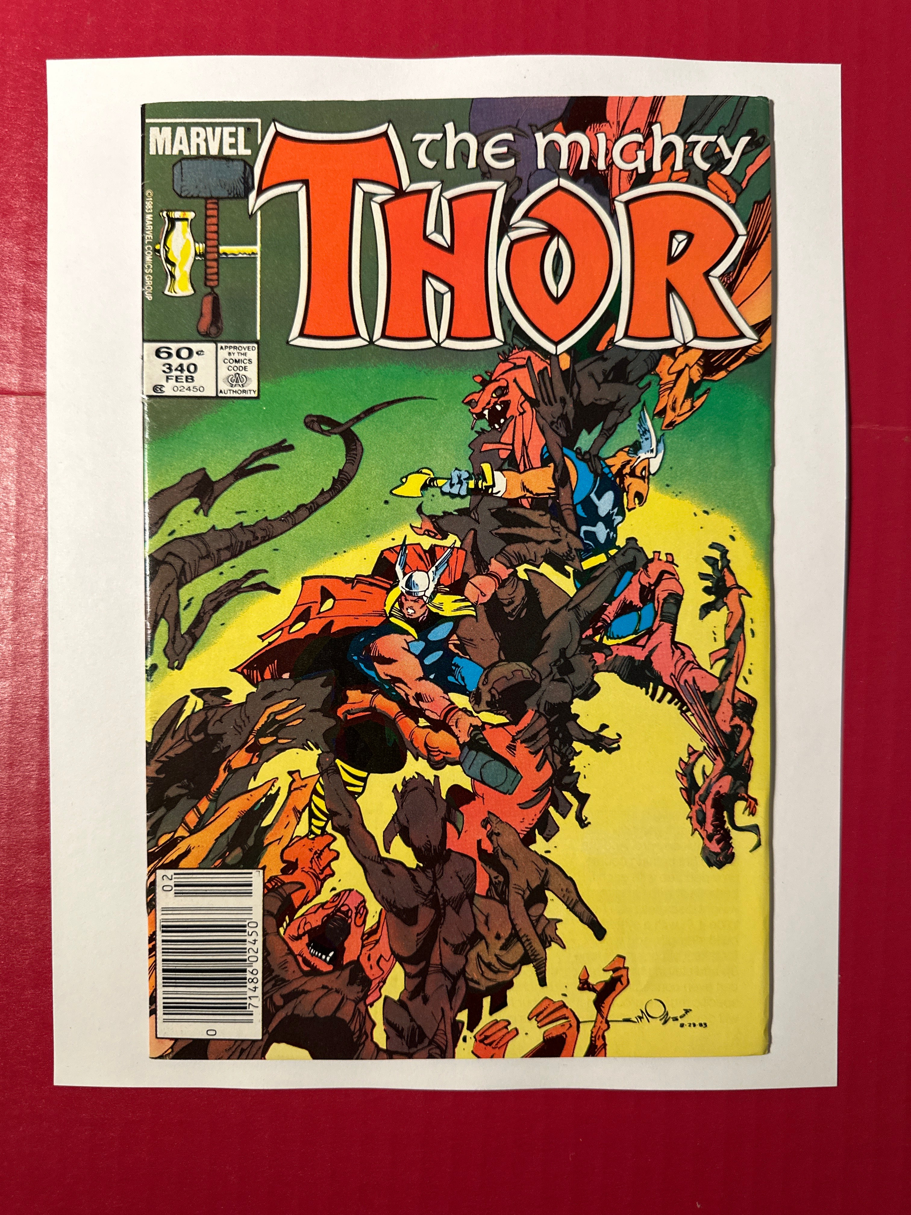 Thor, Vol. 1 #340 (Marvel Comics 1983) Direct Edition by Ugly Monkey Comics