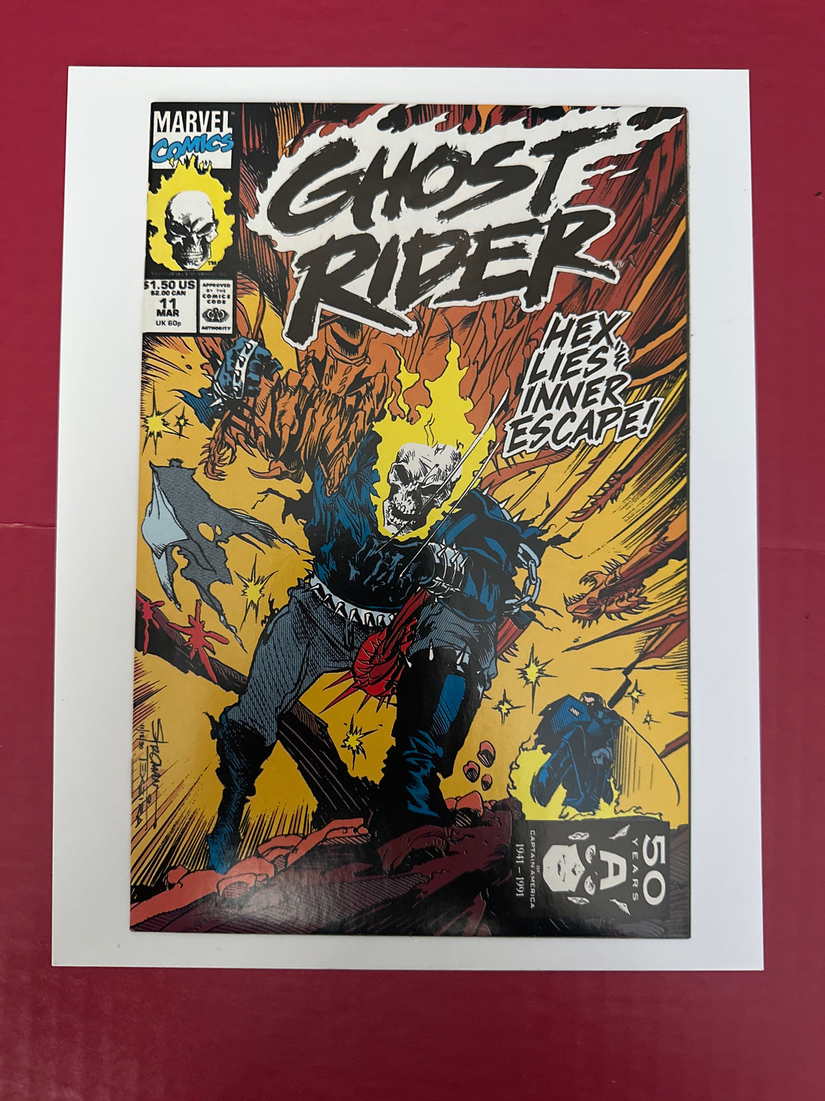 Ghost Rider, Vol. 2 (1990-1998) #11B (Marvel Comics 1991) by Ugly Monkey Comics