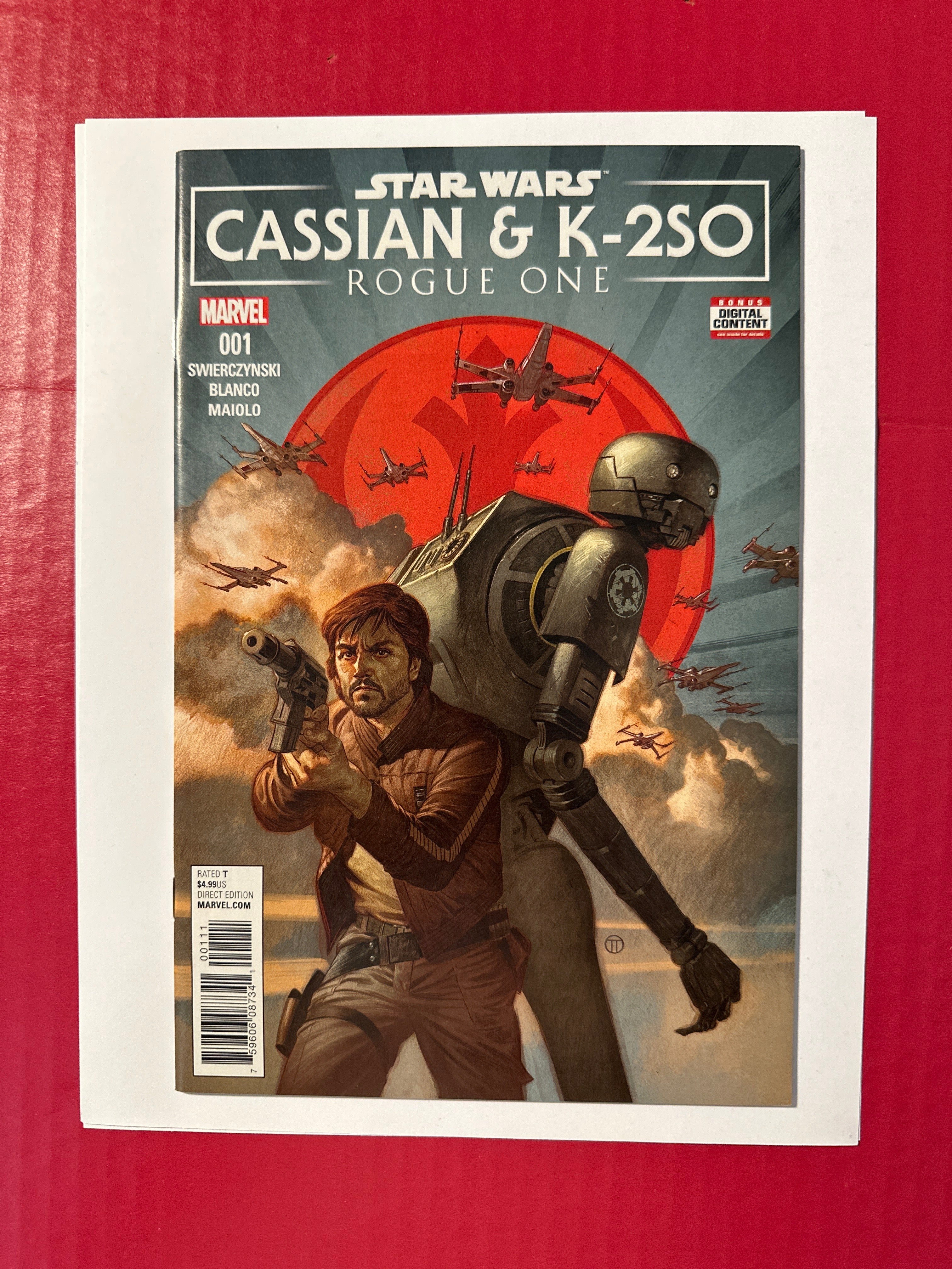 Star Wars Rogue One Cassian Andor K2SO Special 1A Marvel Comics 2017 by Ugly Monkey Comics