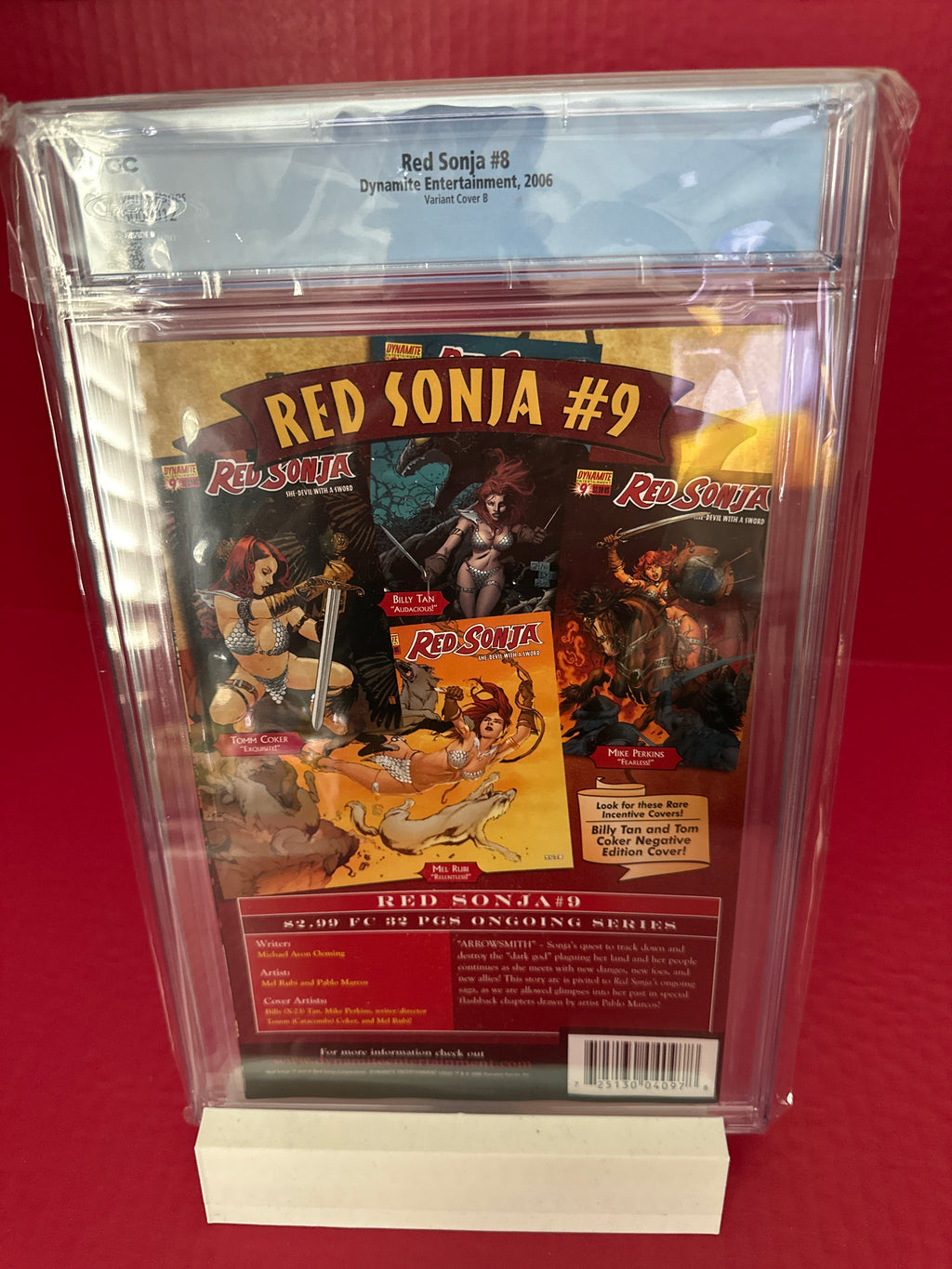 Red Sonja, Vol. 1 #8 (Dynamite Entertainment 2006) Greg Horn Cover CGC 9.8 by Ugly Monkey Comics