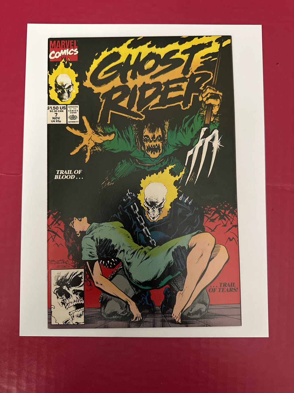 Ghost Rider, Vol. 2 (1990-1998) #7A (Marvel Comics 1990) by Ugly Monkey Comics