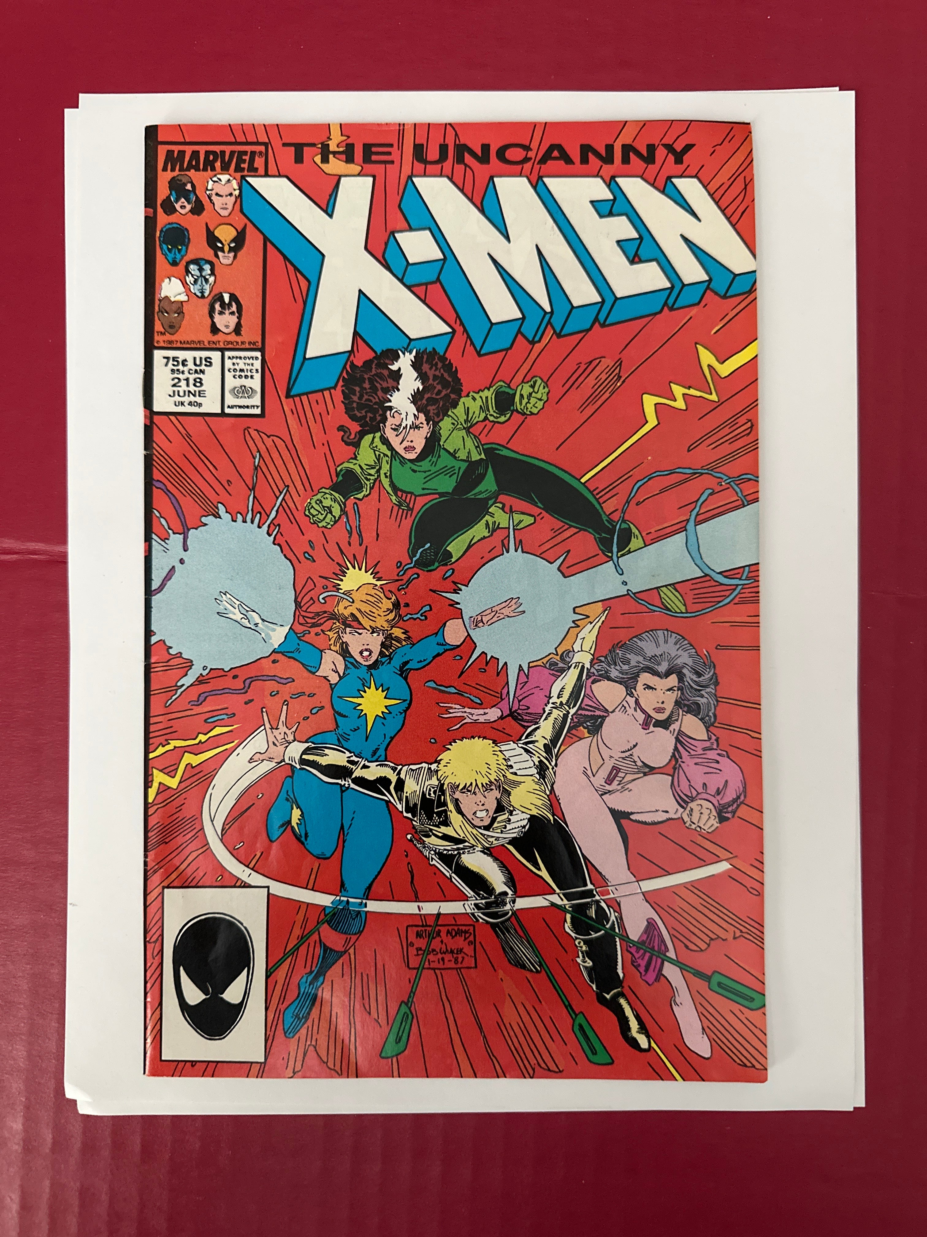 The Uncanny X-Men, Vol. 1 #218 (Marvel Comics 1987) Direct Edition by Ugly Monkey Comics