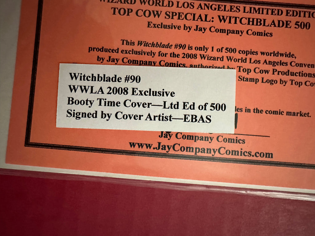 Witchblade, Vol. 1 #90 (2005) WWLA - Jay Company Comics Exclusive (ltd. 500) by Ugly Monkey Comics