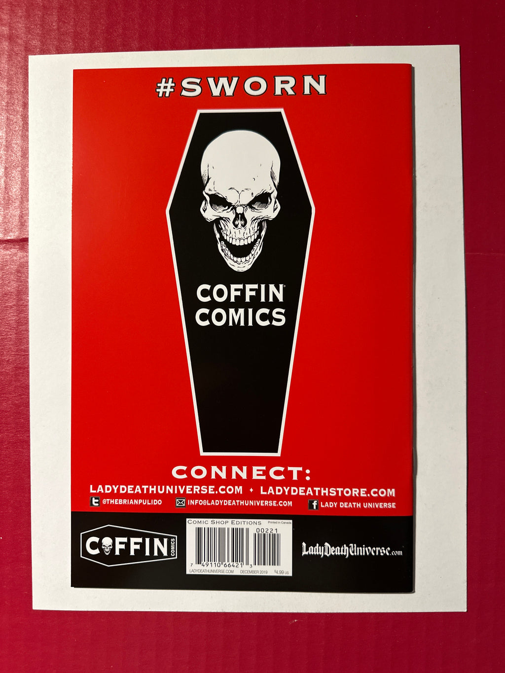 Lady Death: Nightmare Symphony #2B (Coffin Comics 2020) Spellblaster Var Cover by Ugly Monkey Comics