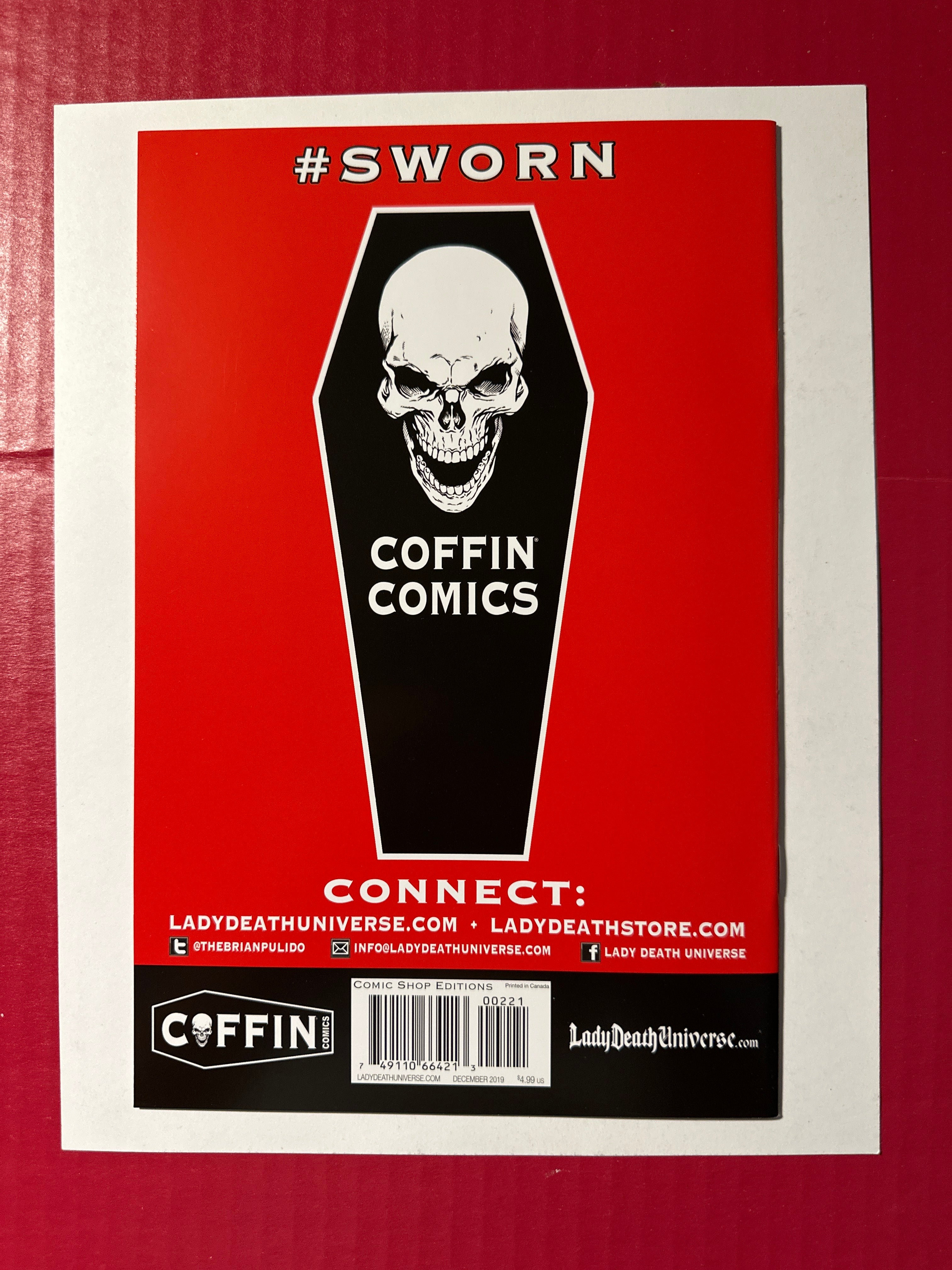 Lady Death: Nightmare Symphony #2B (Coffin Comics 2020) Spellblaster Var Cover by Ugly Monkey Comics