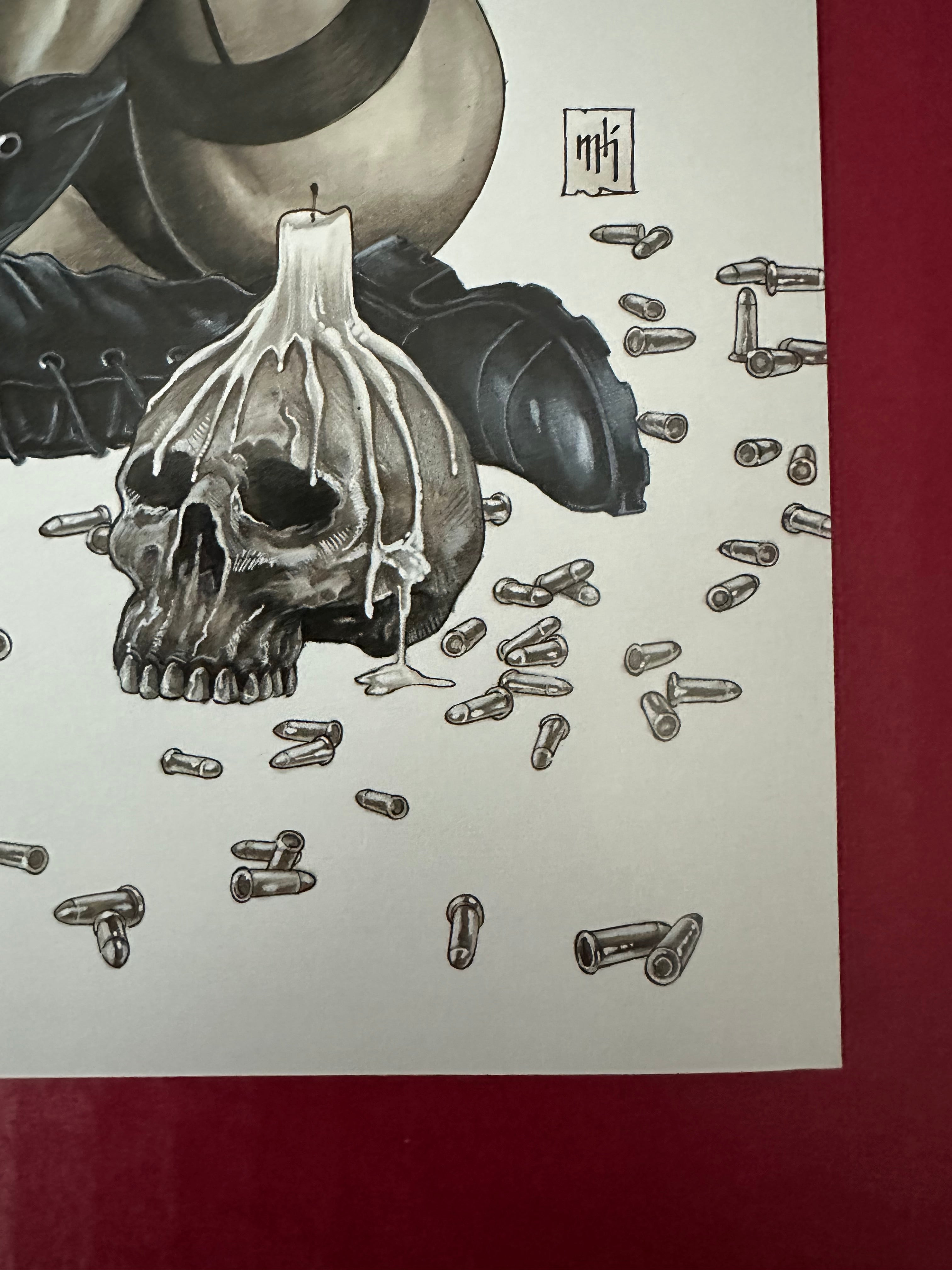 La Muerta: Retribution #1 (2018) Variant Mike Krome Naughty Maria Cover Signed with COA