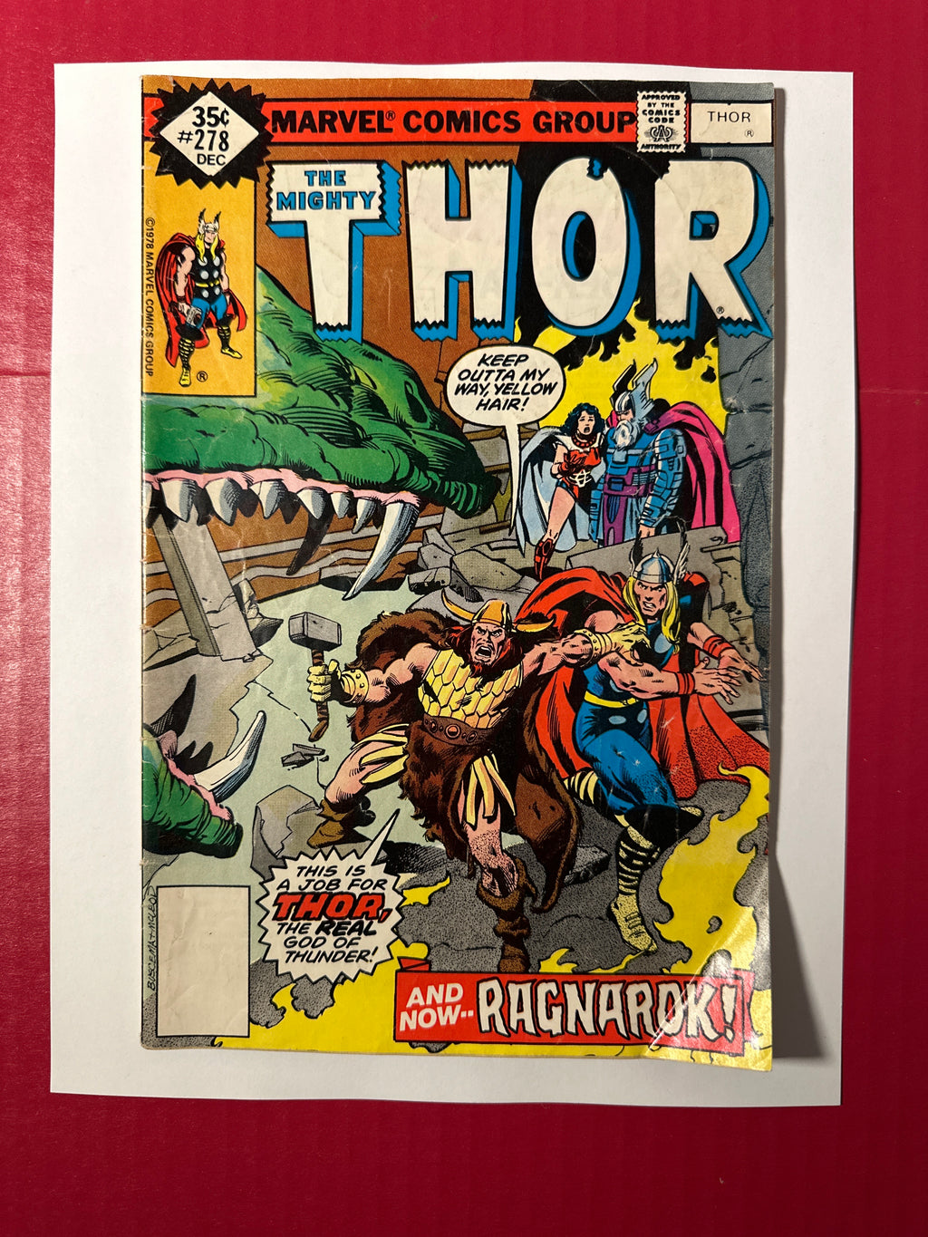 Thor, Vol. 1 #278 (Marvel Comics 1978) Whitman Variant by Ugly Monkey Comics