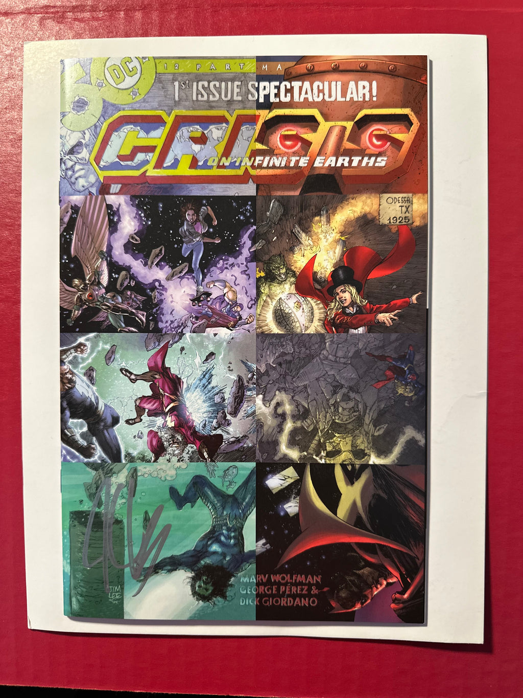 Dark Crisis, Vol. 1 #1 (2022) Jim Lee Homage Card Stock Cover Signed by Joshua Williamson by Ugly Monkey Comics