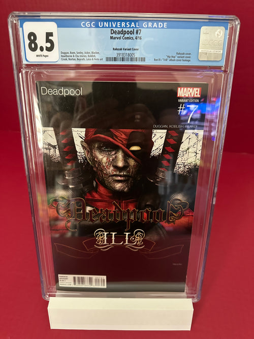 Deadpool, Vol. 5 #7 (2016) CGC 8.5 Variant Marvel Hip-Hop Cover by Ugly Monkey Comics