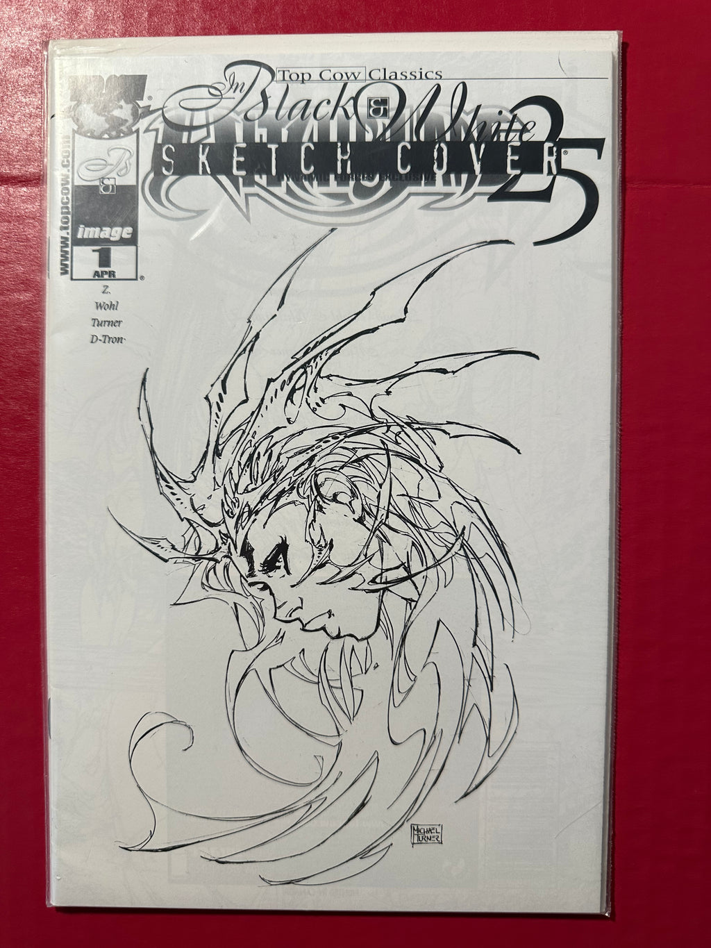 Witchblade, Vol. 1 #25 (1998) Dynamic Forces Exclusive Top Cow Black and White 1225/1500 by Ugly Monkey Comics