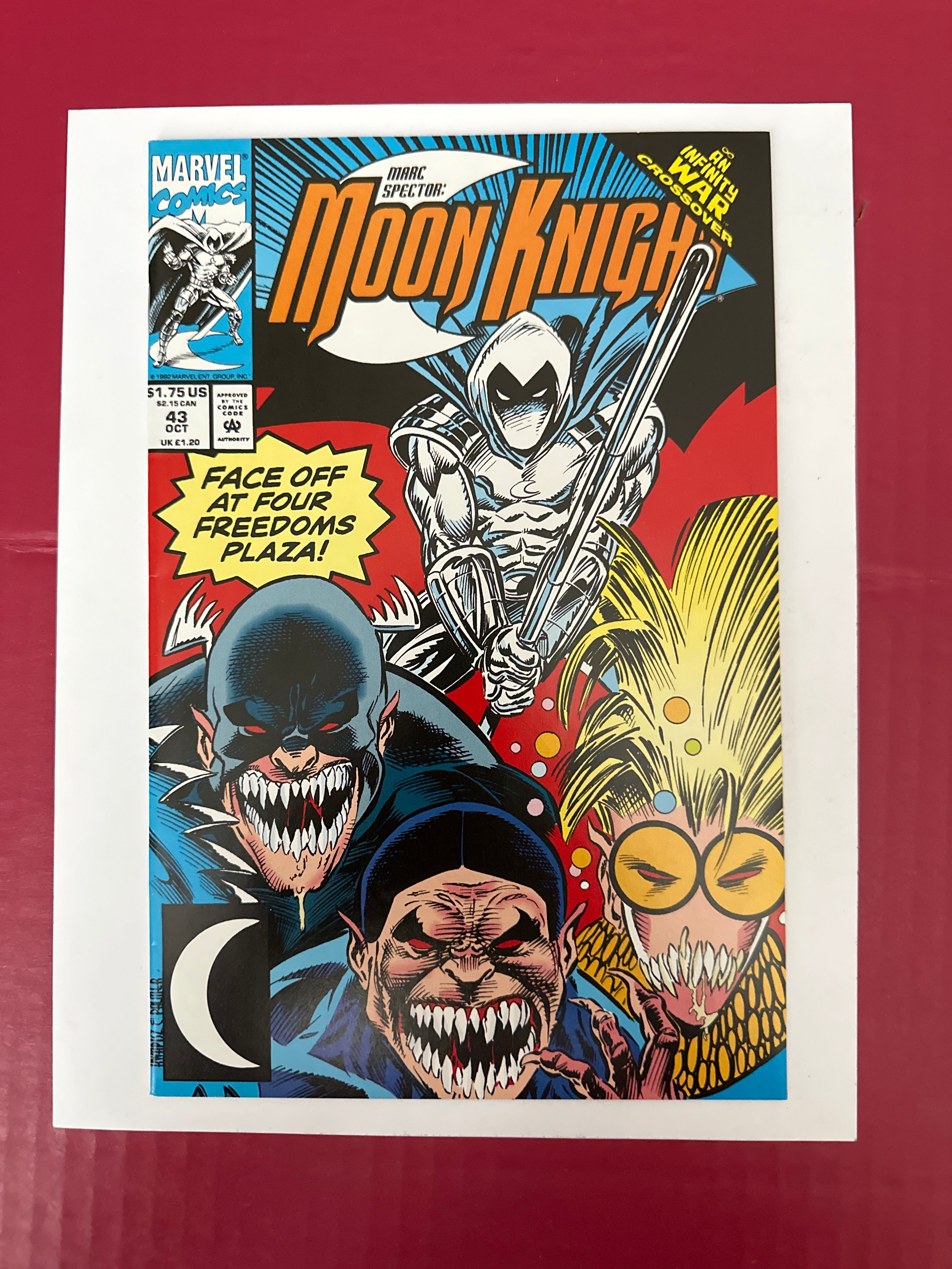 Marc Spector: Moon Knight #43A (Marvel Comics 1992) by Ugly Monkey Comics