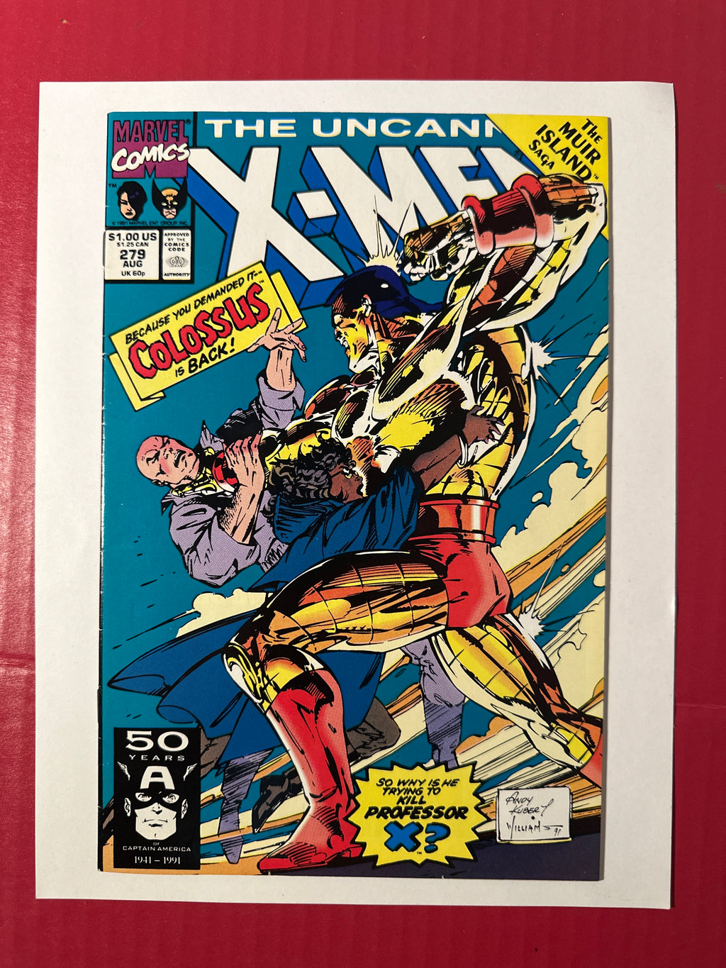 The Uncanny X-Men, Vol. 1 #279 (Marvel Comics 1991) Direct Edition by Ugly Monkey Comics