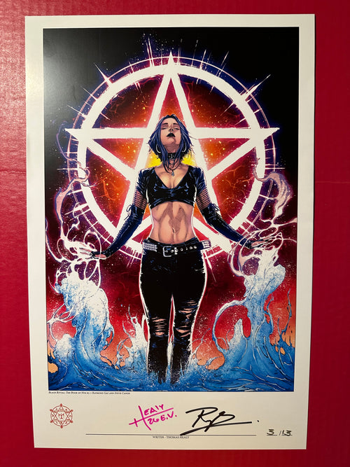 Black Ritual: The Book of NYX #3 11x17 Poster limited to 13 by Ugly Monkey Comics
