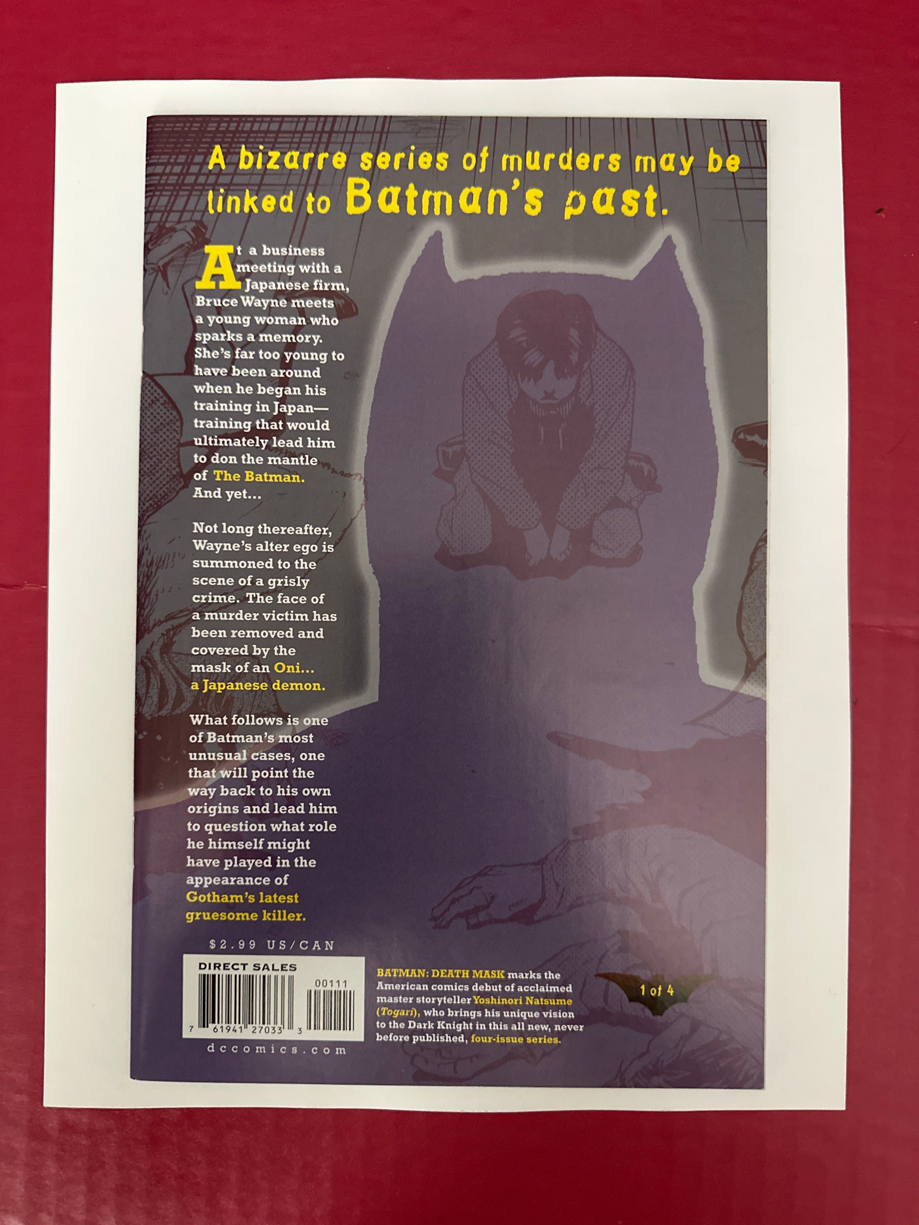 Batman: Death Mask #1 (DC Comics 2008) by Ugly Monkey Comics