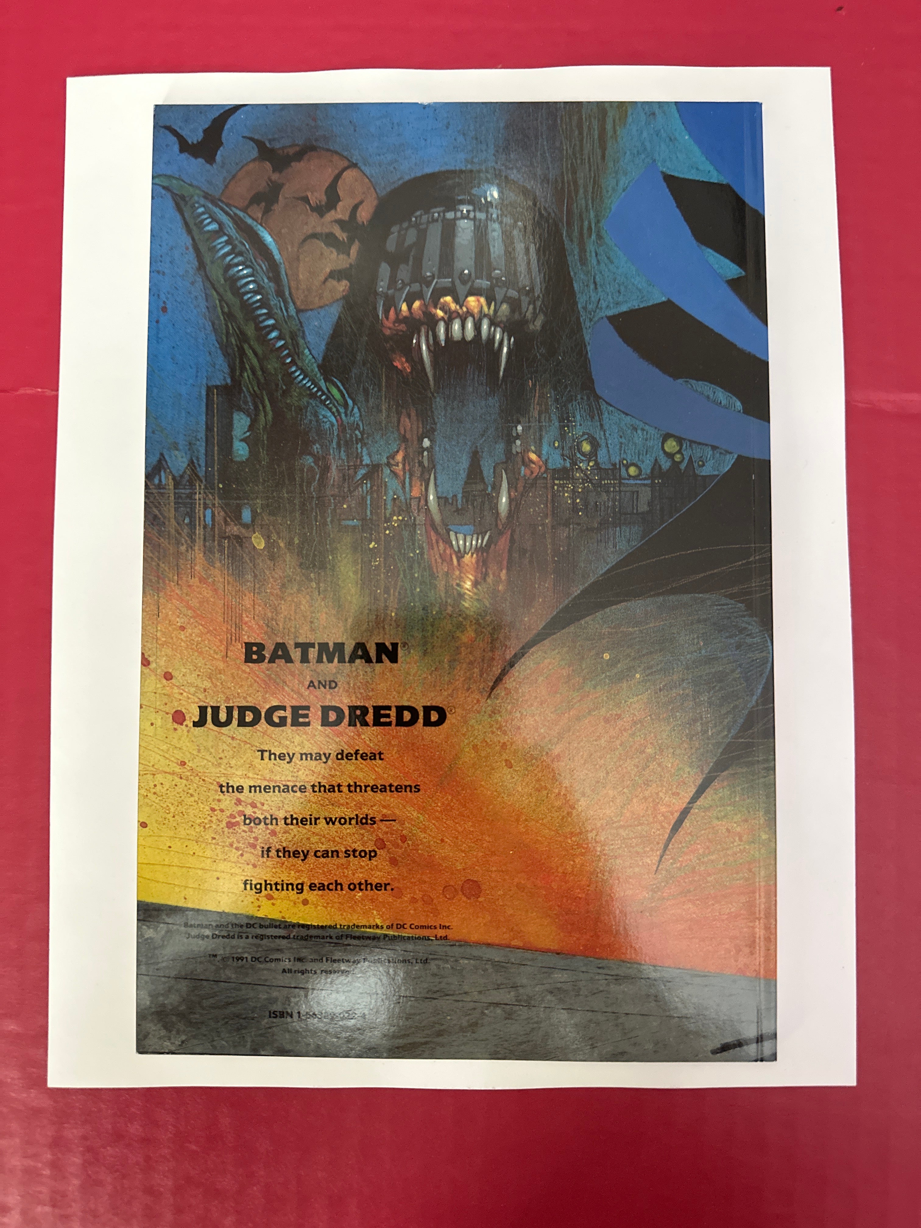 Batman / Judge Dredd: Judgement on Gotham #1A (DC Comics and Fleetway 1991) by Ugly Monkey Comics