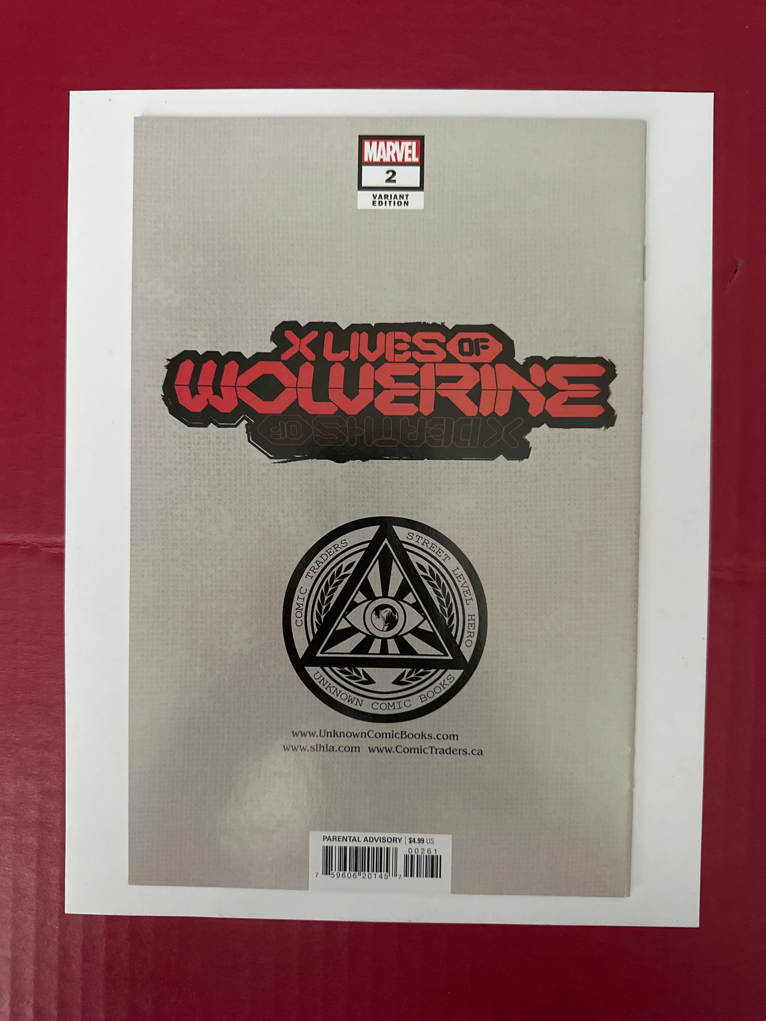 X Lives of Wolverine #2 (Marvel Comics 2022) Exclusive Ryan Stegman Trade Dress Variant by Ugly Monkey Comics