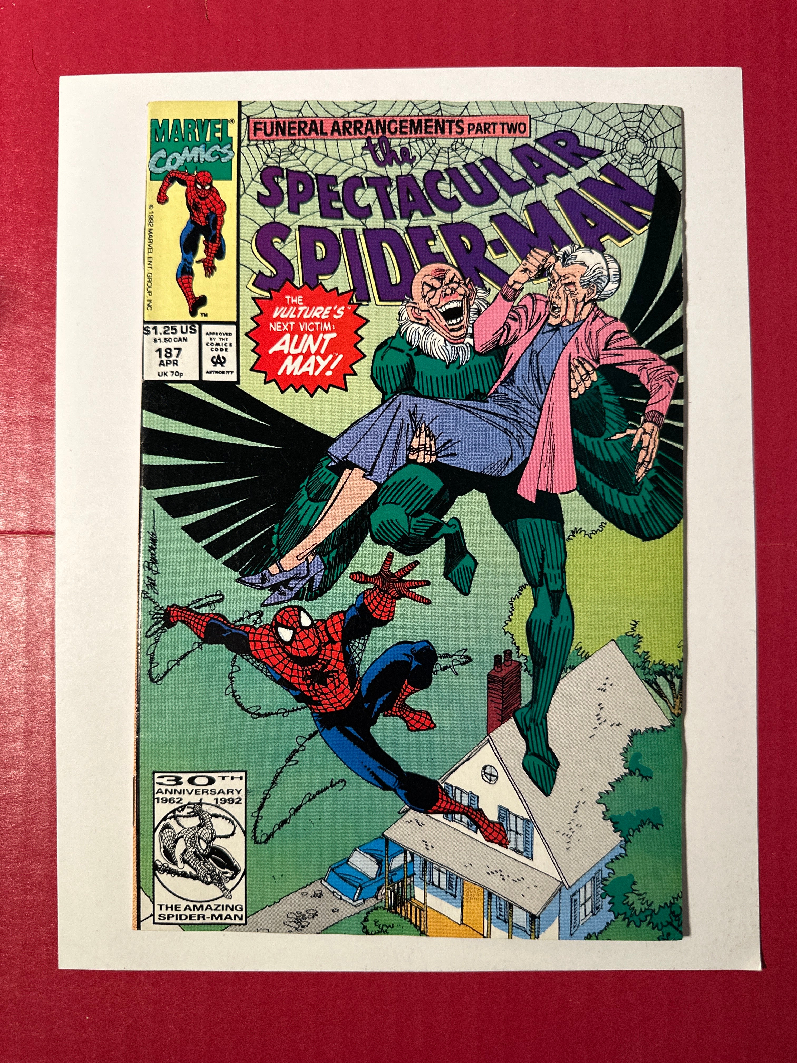 The Spectacular Spider-Man, Vol. 1 #187 (Marvel Comics 1992) Direct Edition by Ugly Monkey Comics