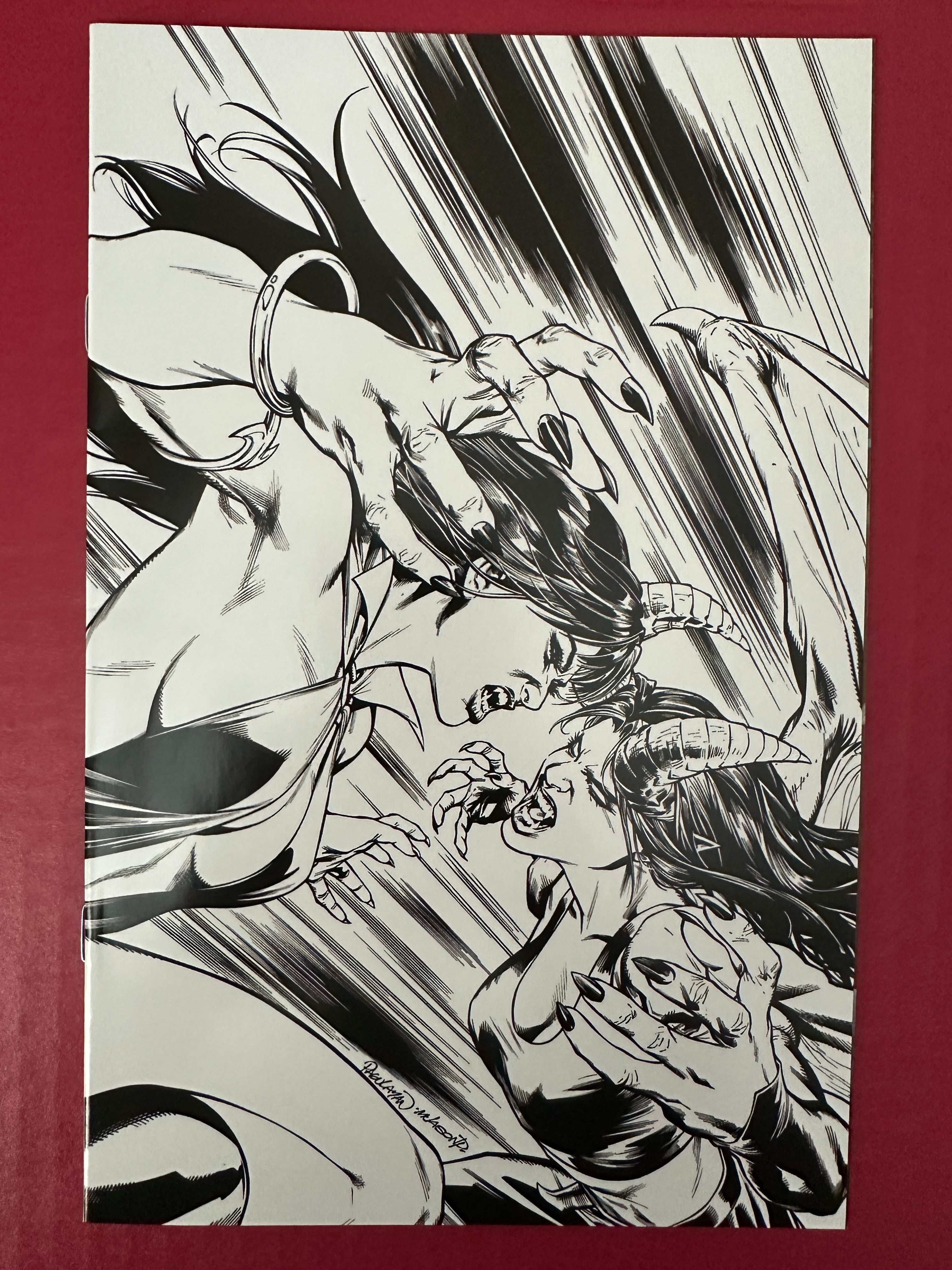Vampirella vs. Purgatori #3 (2021) Incentive Carlo Pagulayan Black & White Virgin Cover