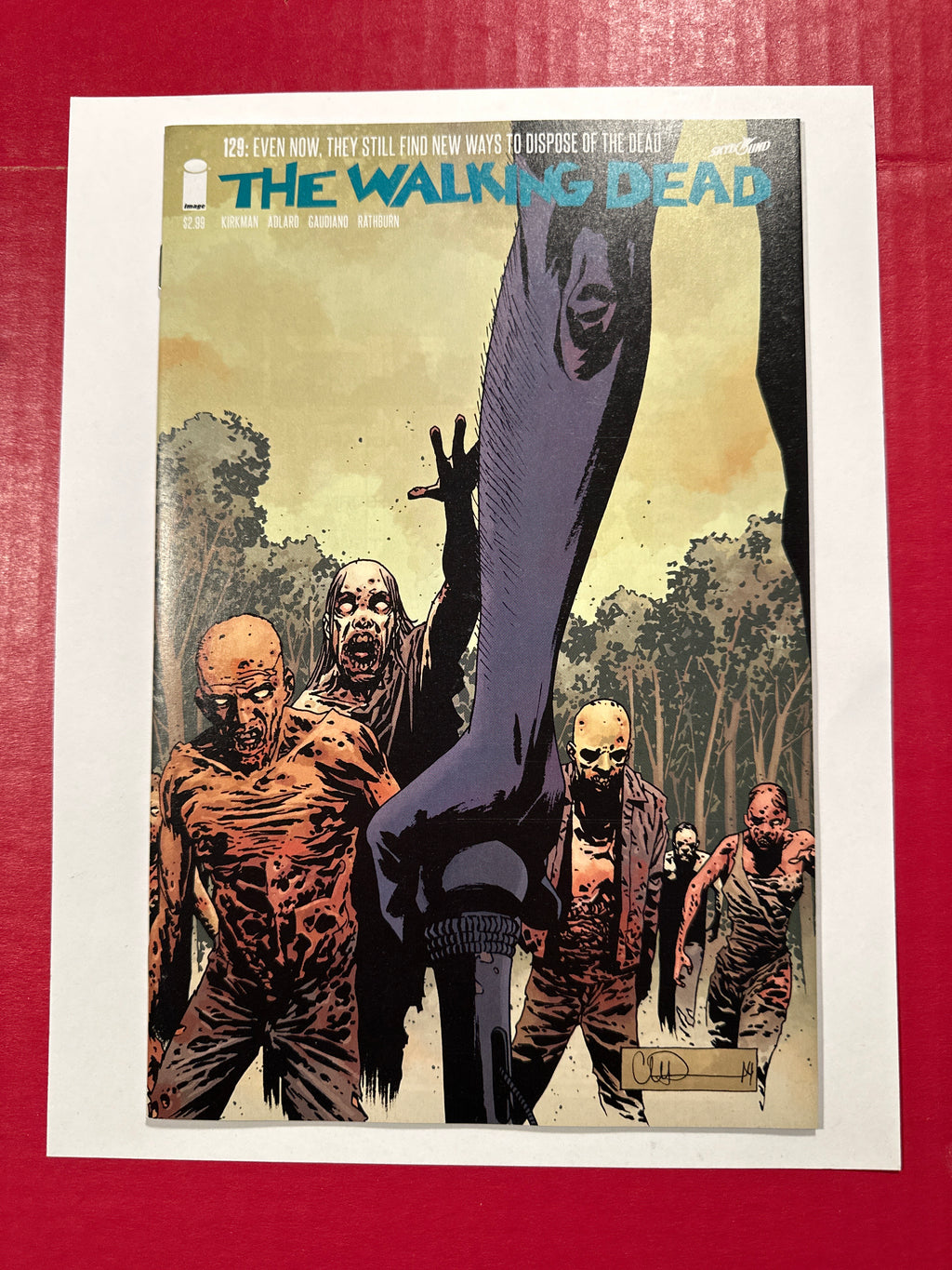 The Walking Dead #129 (Image Comics 2014) Adlard & Stewart Cover by Ugly Monkey Comics