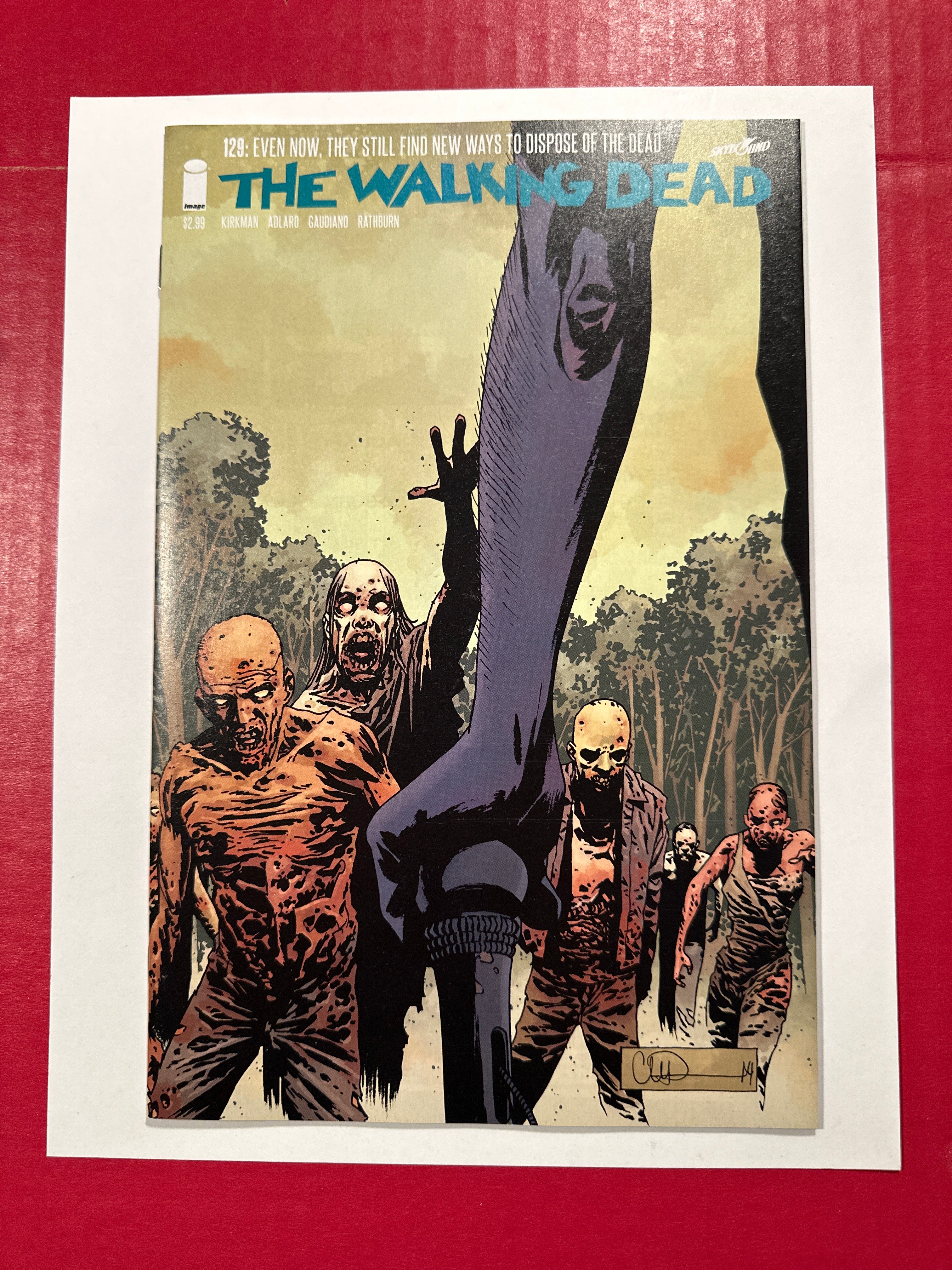 The Walking Dead #129 (Image Comics 2014) Adlard & Stewart Cover by Ugly Monkey Comics